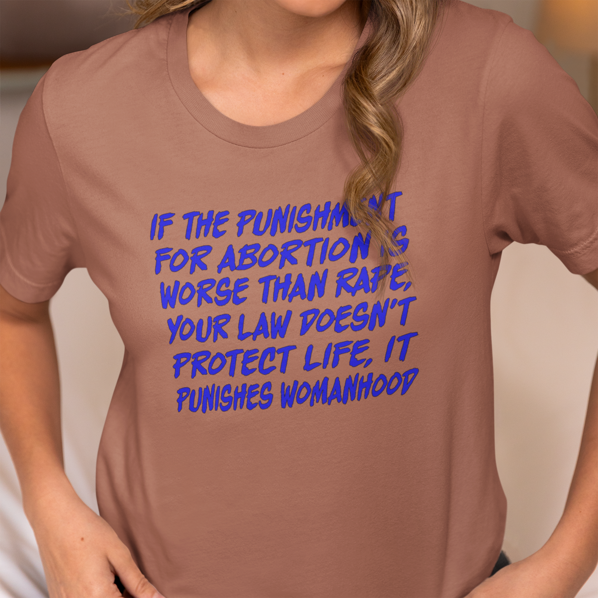 PUNISHMENT T-SHIRT/HEATHER CLAY