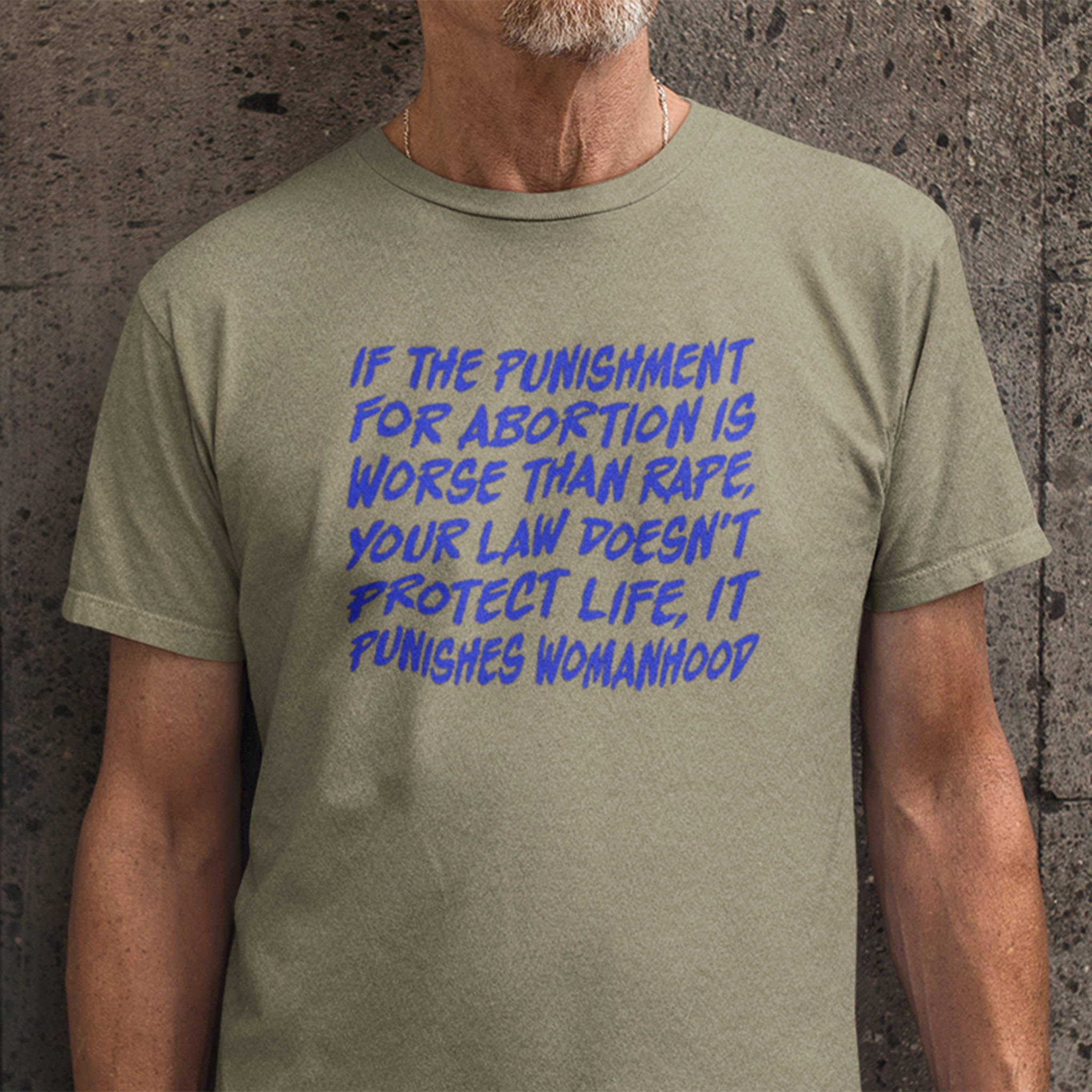 PUNISHMENT T-SHIRT/HEATHER OLIVE