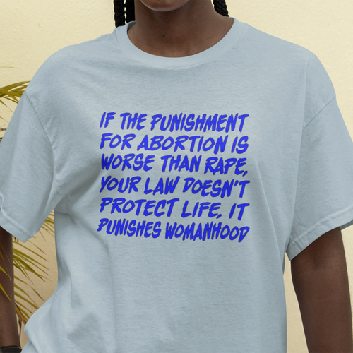 PUNISHMENT T-SHIRT/LIGHT BLUE