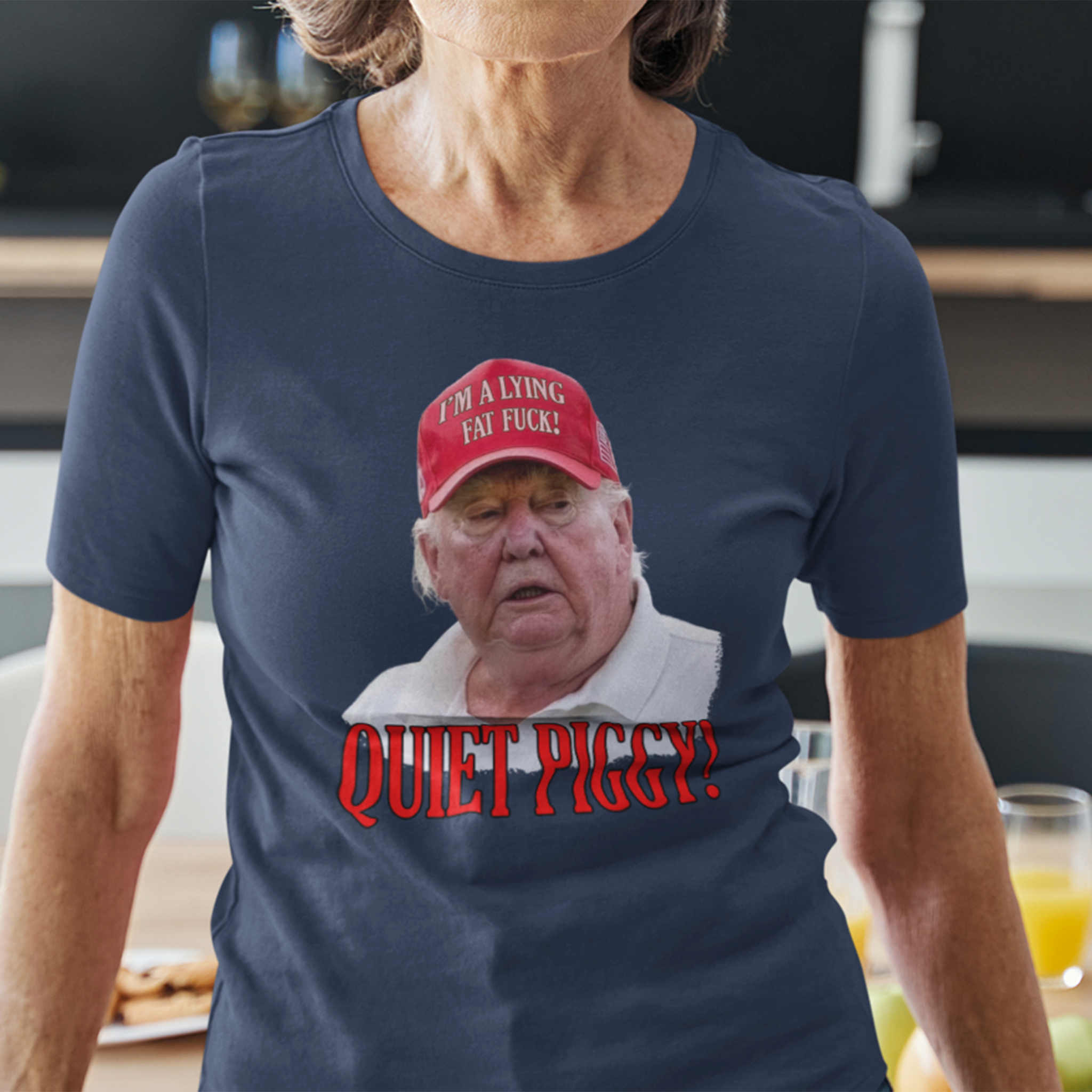 QUITE PIGGY T-SHIRT/NAVY