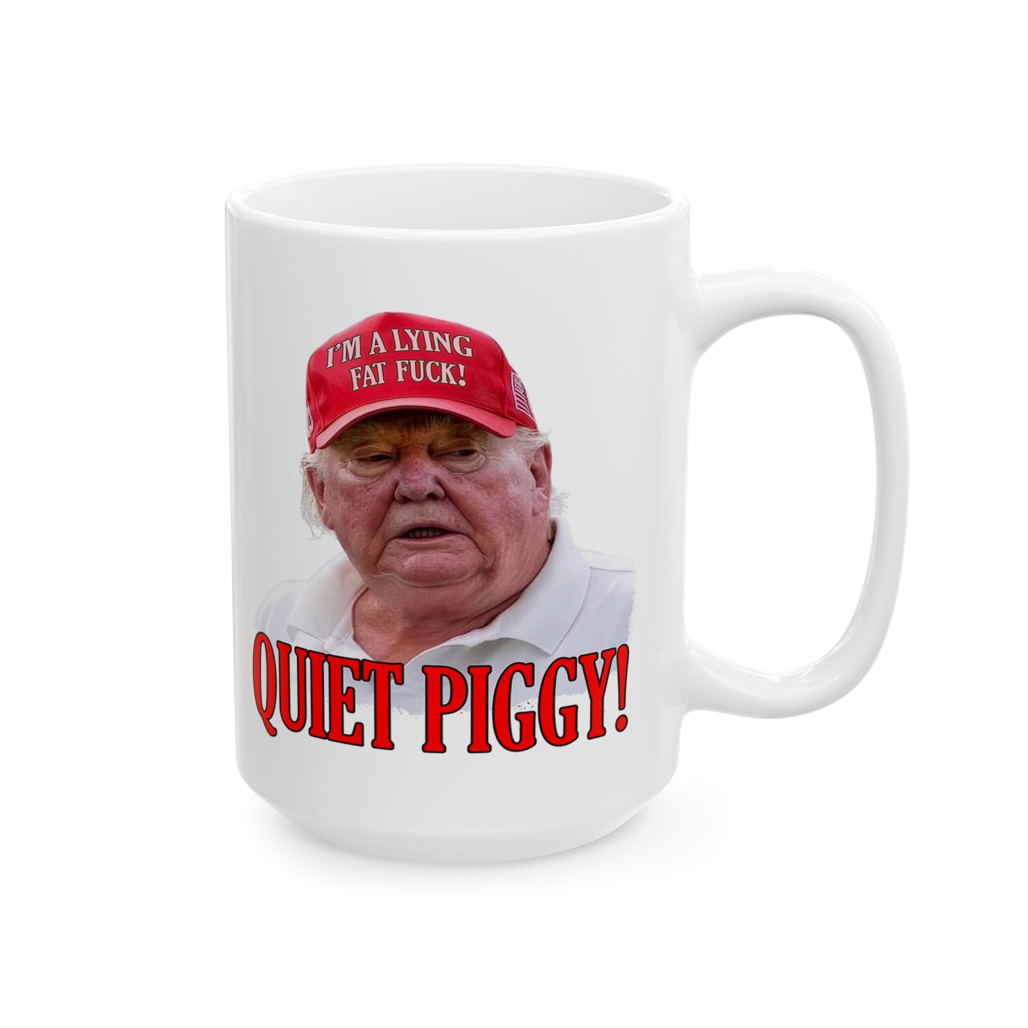 QUITE PIGGY CERAMIC MUG/WHITE