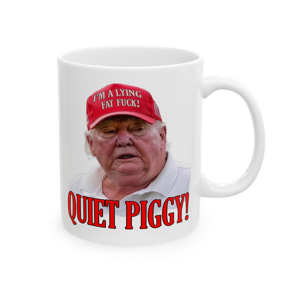 QUITE PIGGY CERAMIC MUG/WHITE