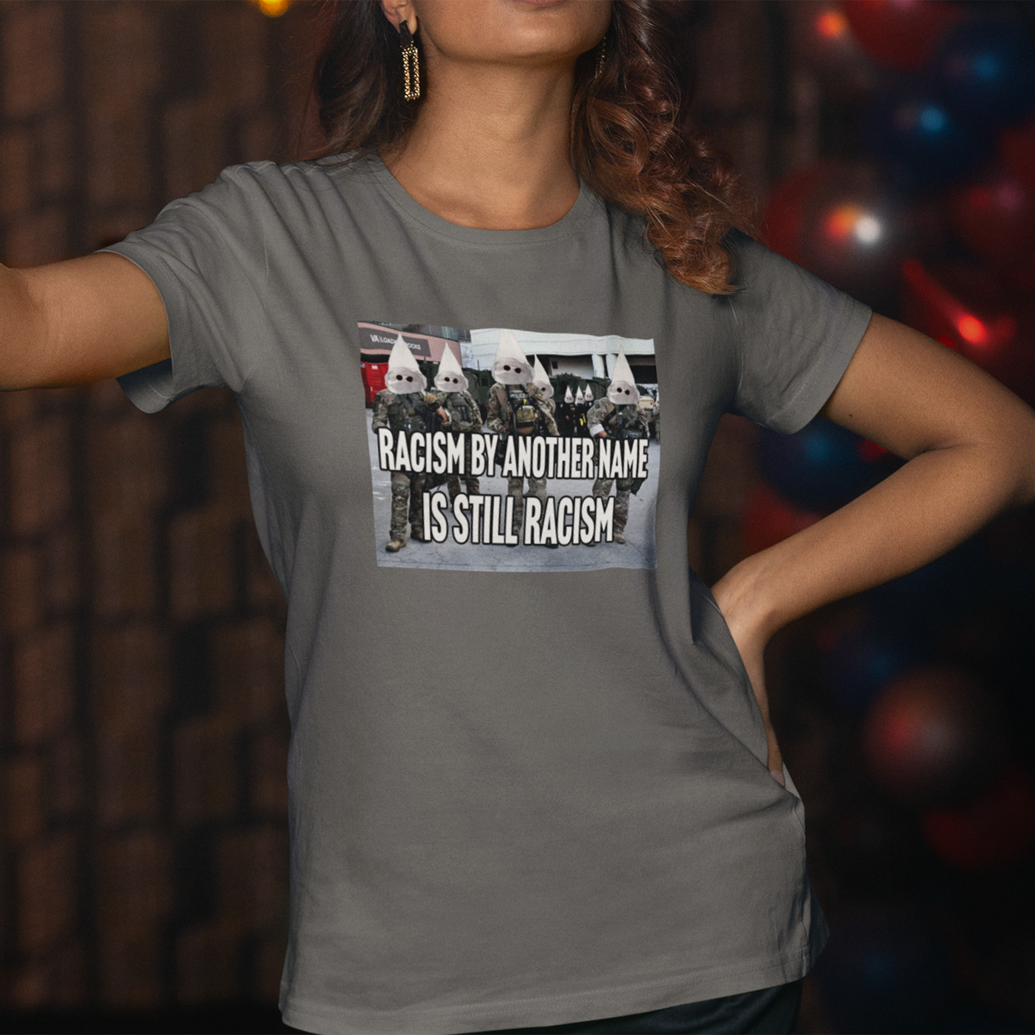 RACISM IS STILL RACISM T-SHIRT/ASPHALT