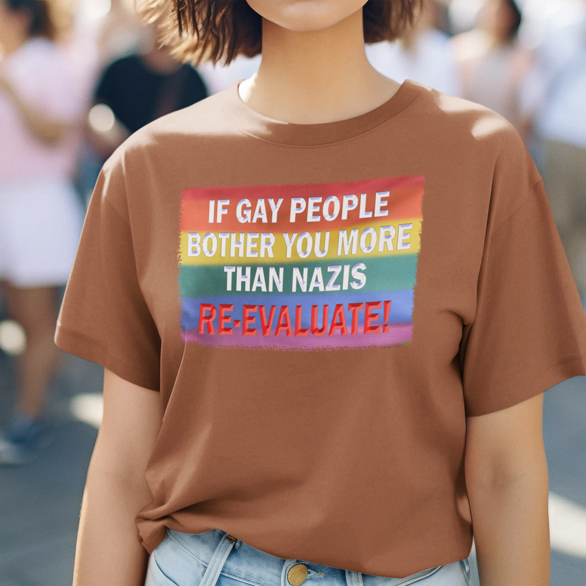 RE-EVALUATE T-SHIRT/AUTUMN