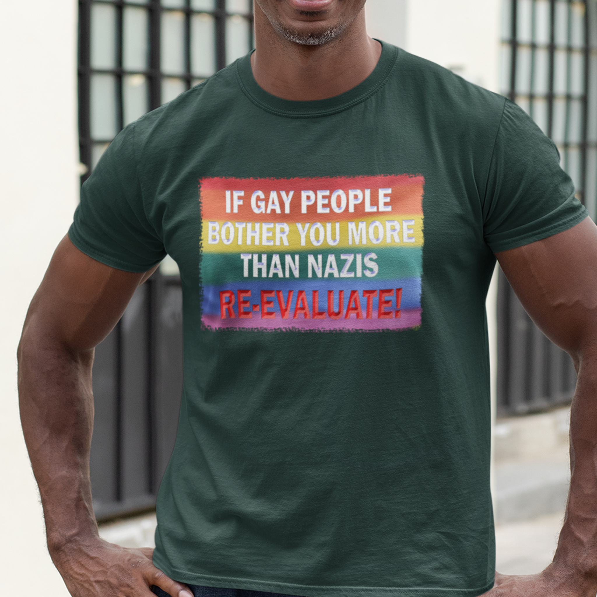 RE-EVALUATE T-SHIRT/FOREST