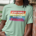 RE-EVALUATE T-SHIRT/HEATHER MINT