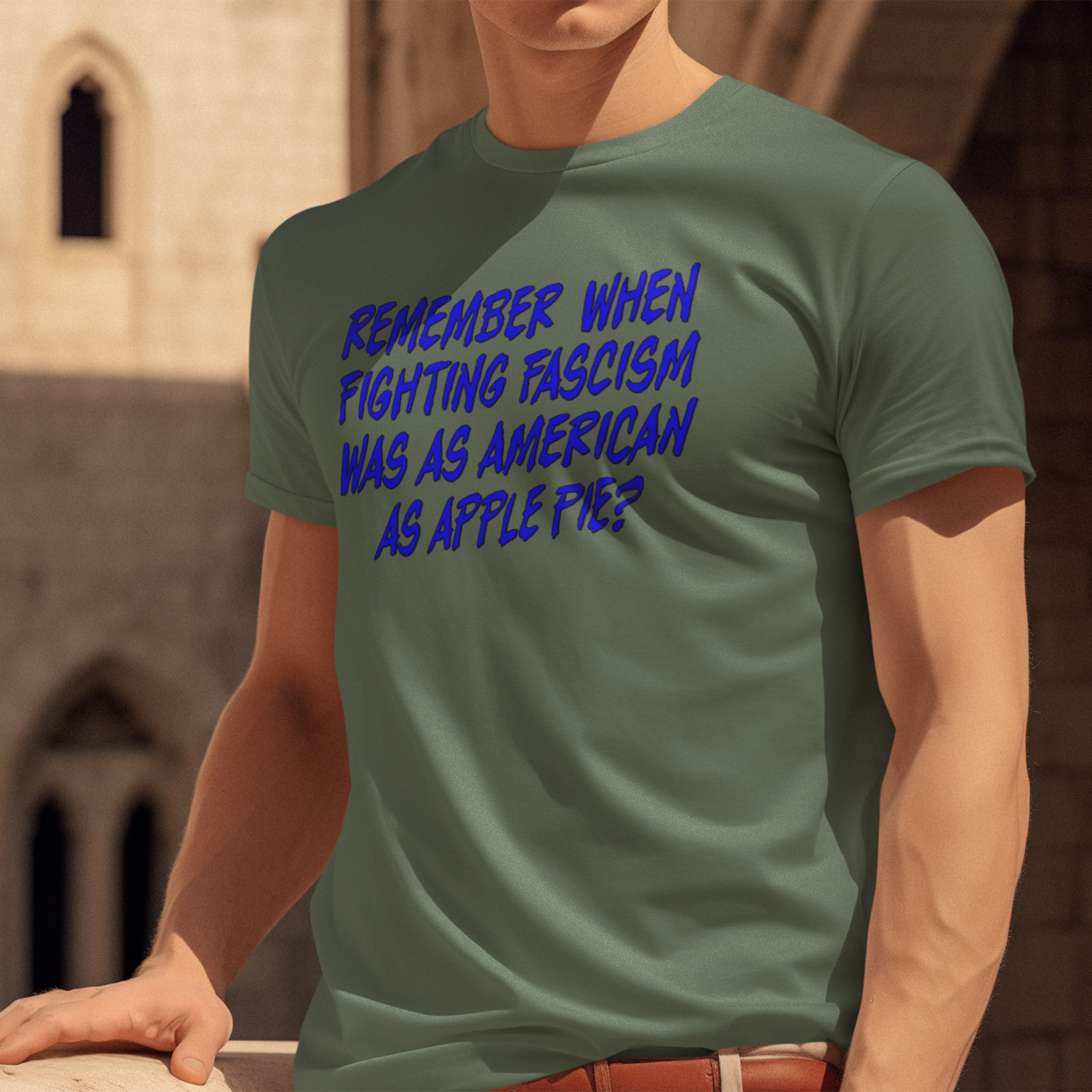 REMEMBER WHEN T-SHIRT/MILITARY GREEN
