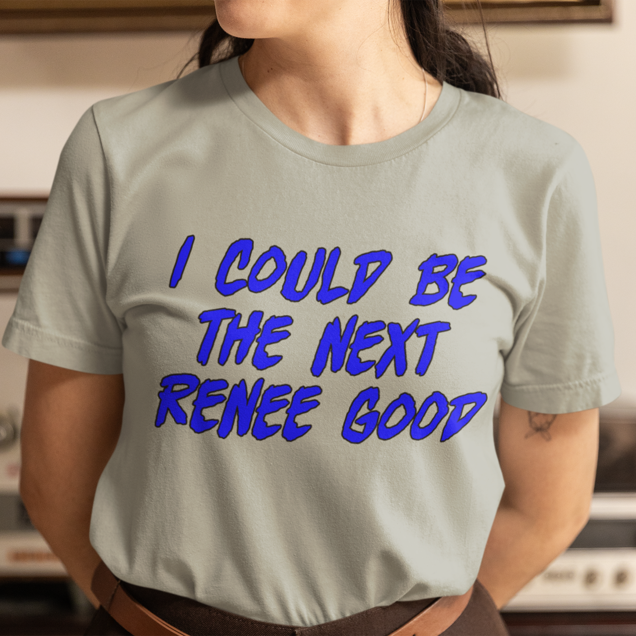 RENEE GOOD T-SHIRT/ATHLETIC HEATHER