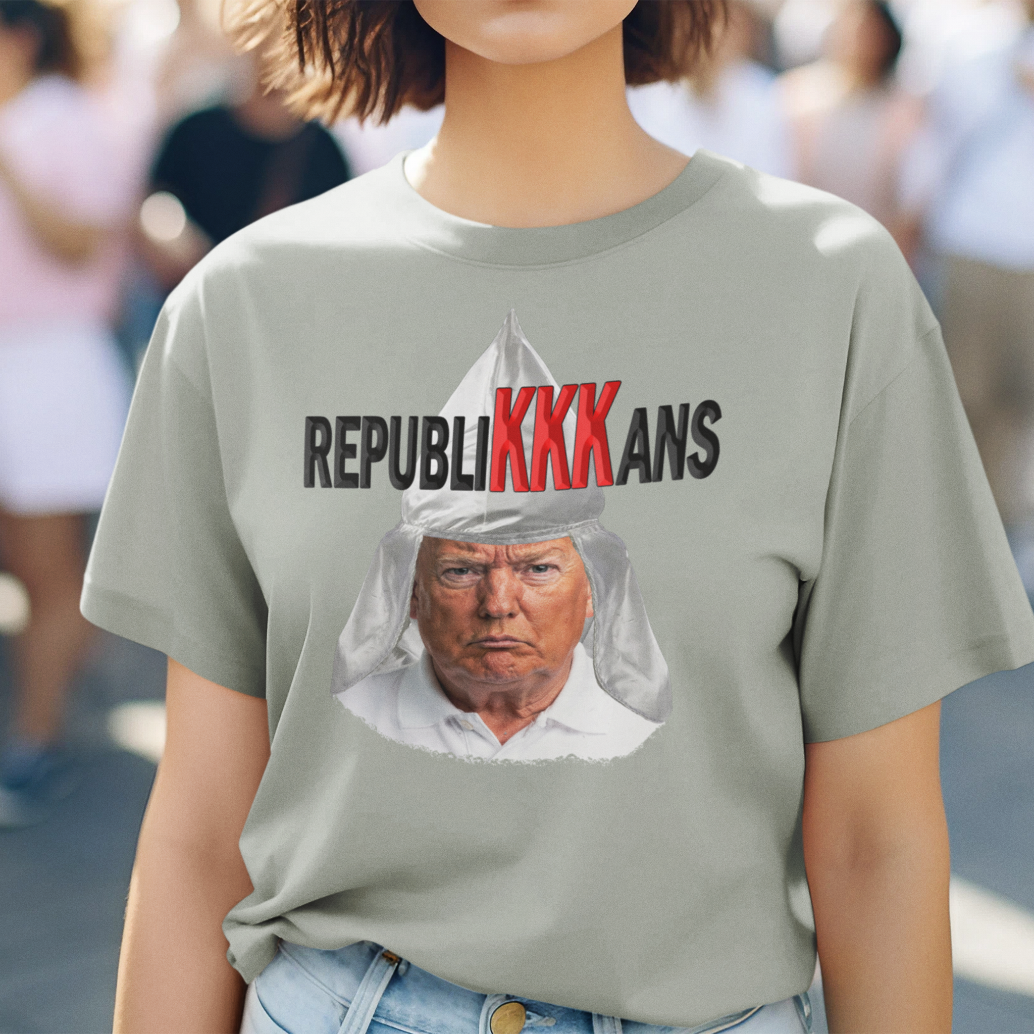 REPUBLIKKKANS T-SHIRT/ATHLETIC HEATHER 