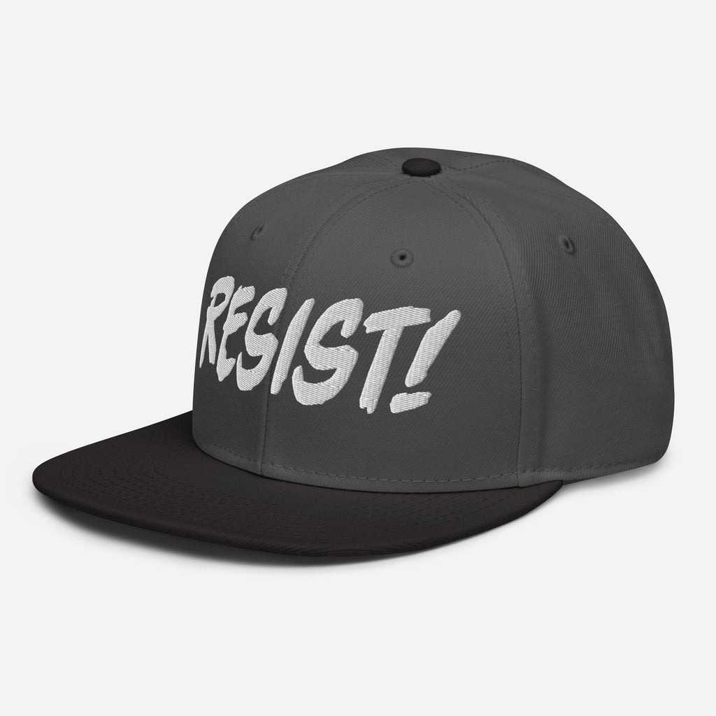 RESIST! SNAPBACK CAP/Black/Charcoal gray/Charcoal gray