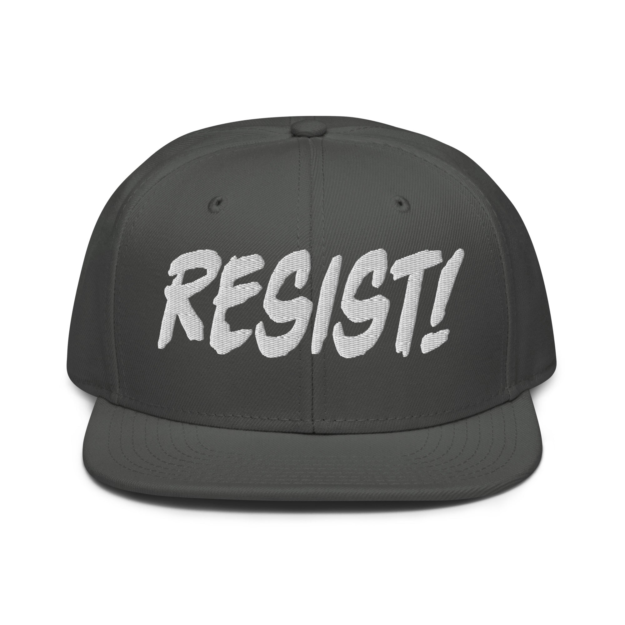 RESIST! SNAPBACK CAP/Charcoal gray