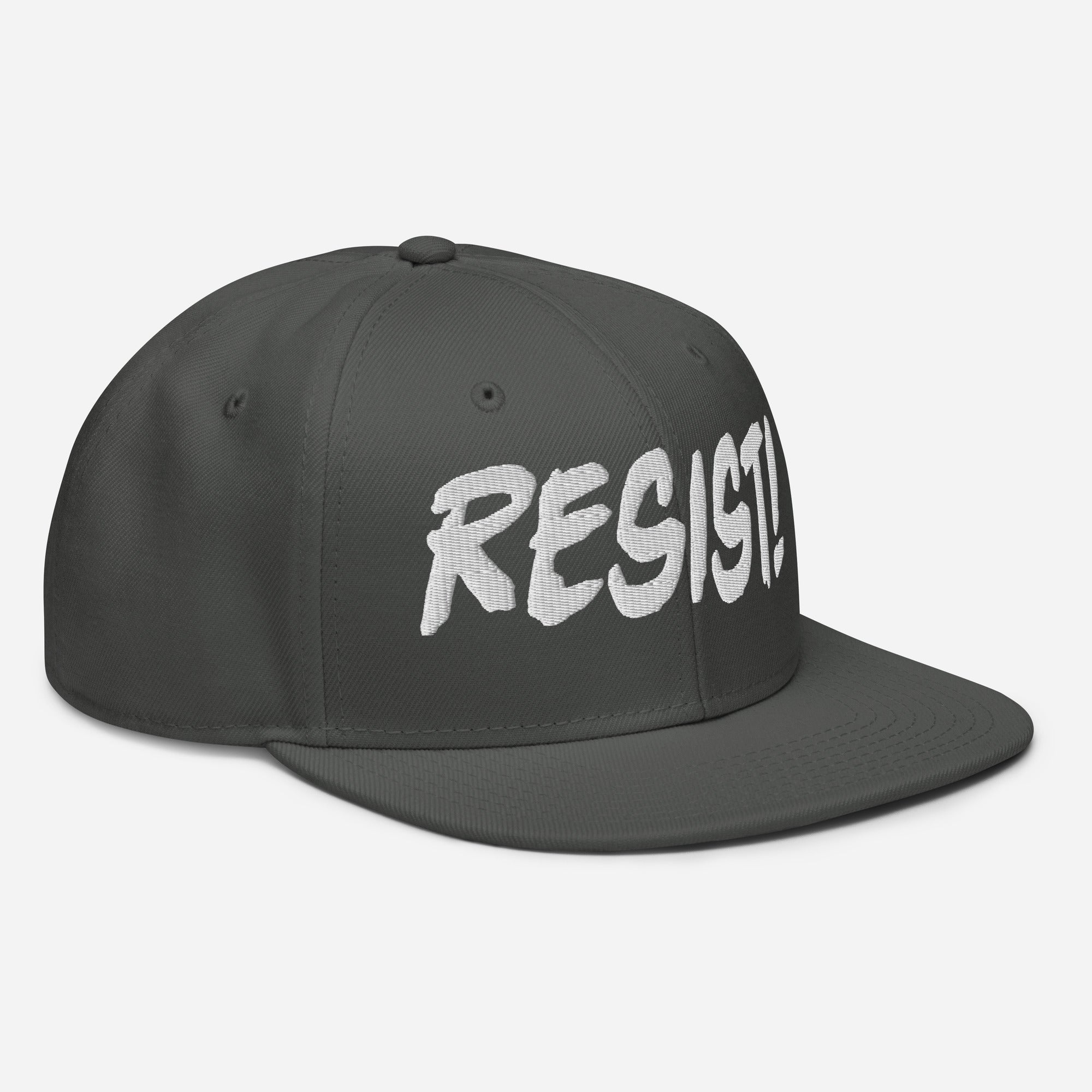 RESIST! SNAPBACK CAP/Charcoal gray