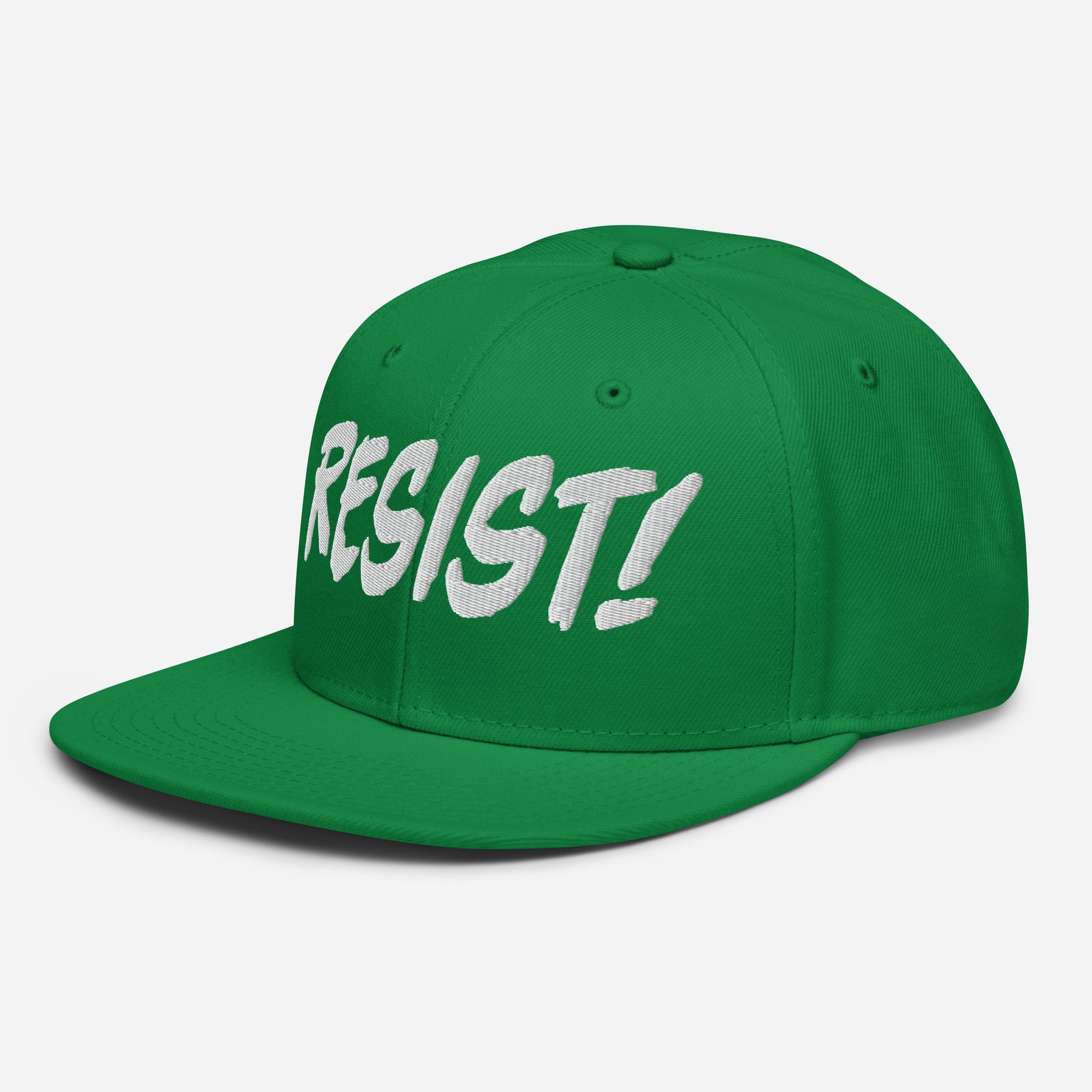 RESIST! SNAPBACK CAP/Kelly green