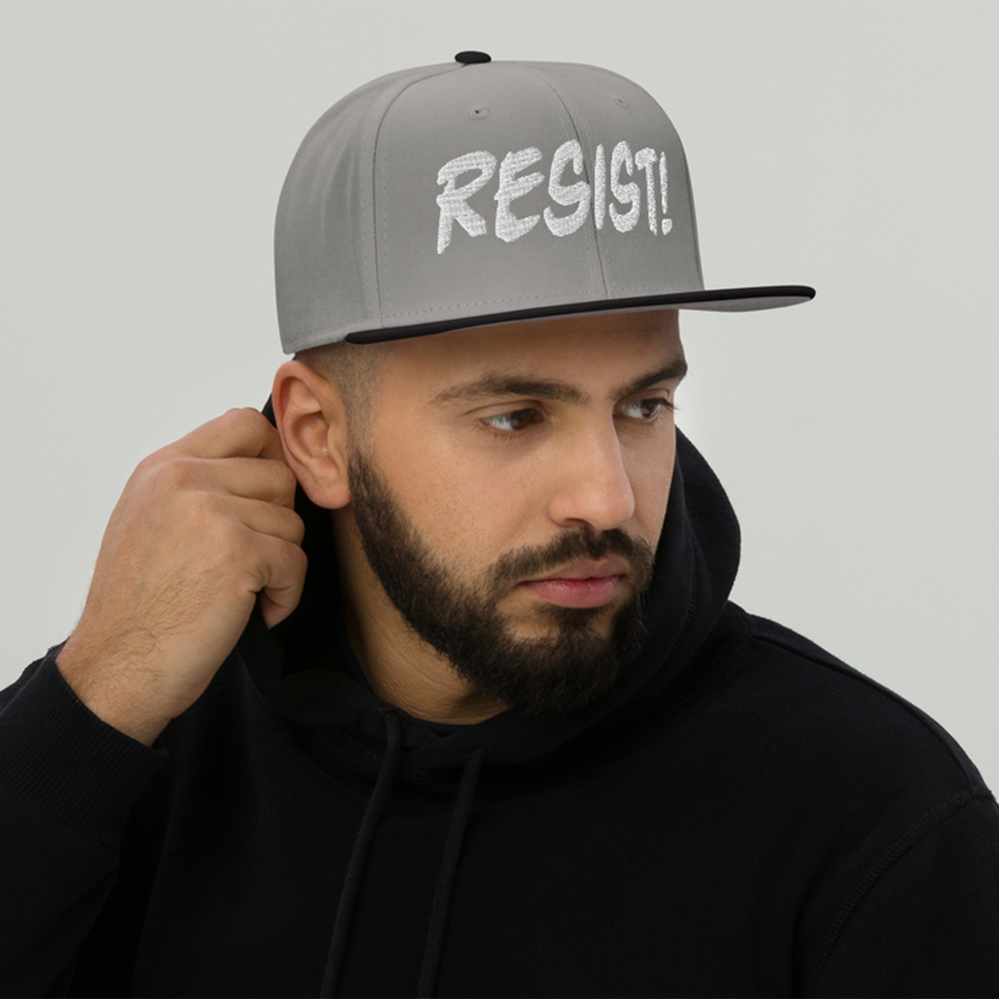 RESIST! SNAPBACK CAP/Black/Gray/Gray