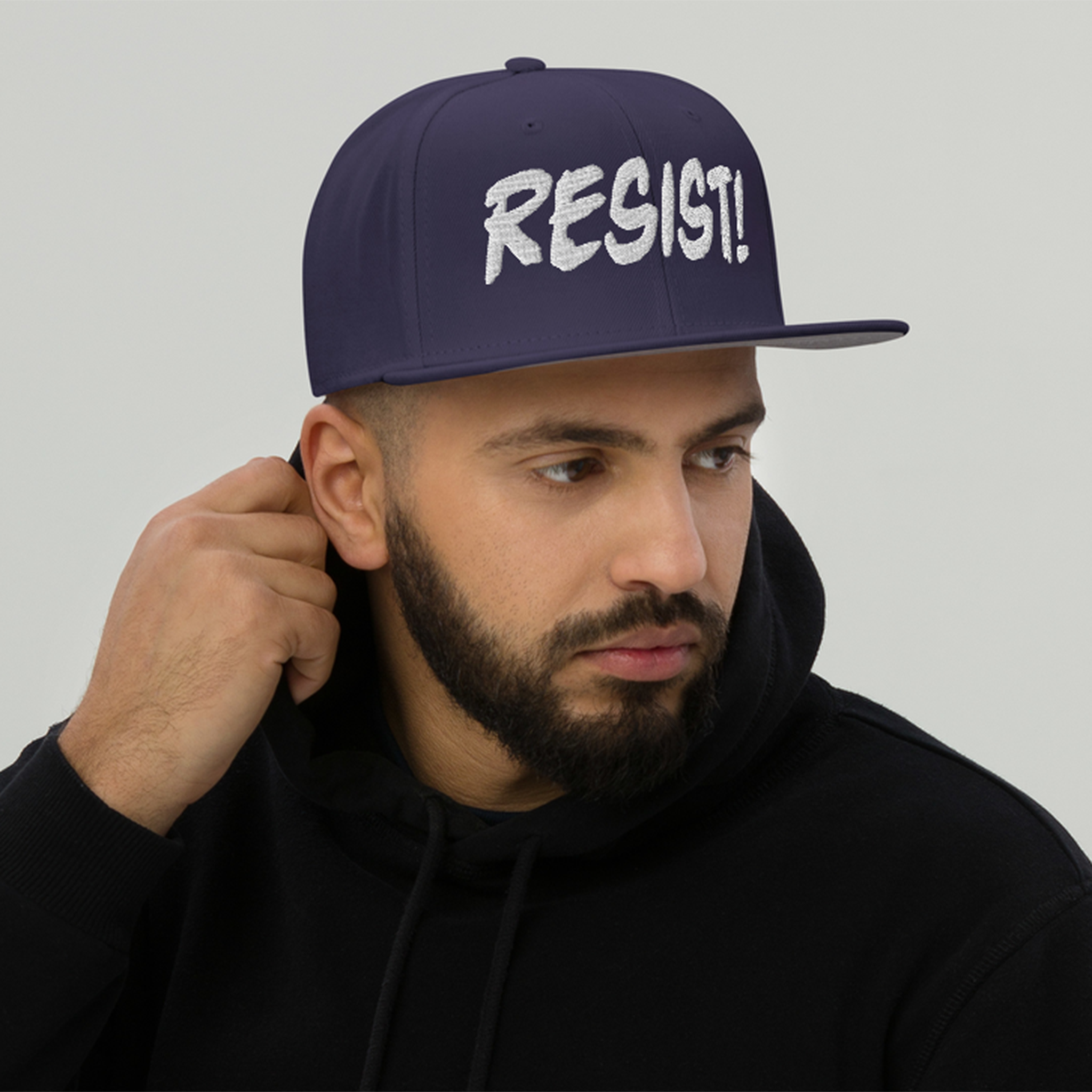 RESIST! SNAPBACK CAP/Navy blue
