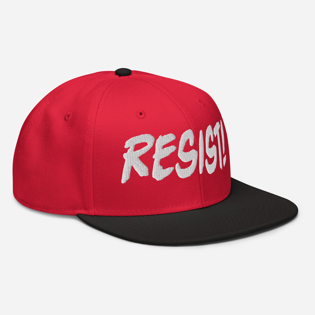 RESIST! SNAPBACK CAP/Black/Red/Red