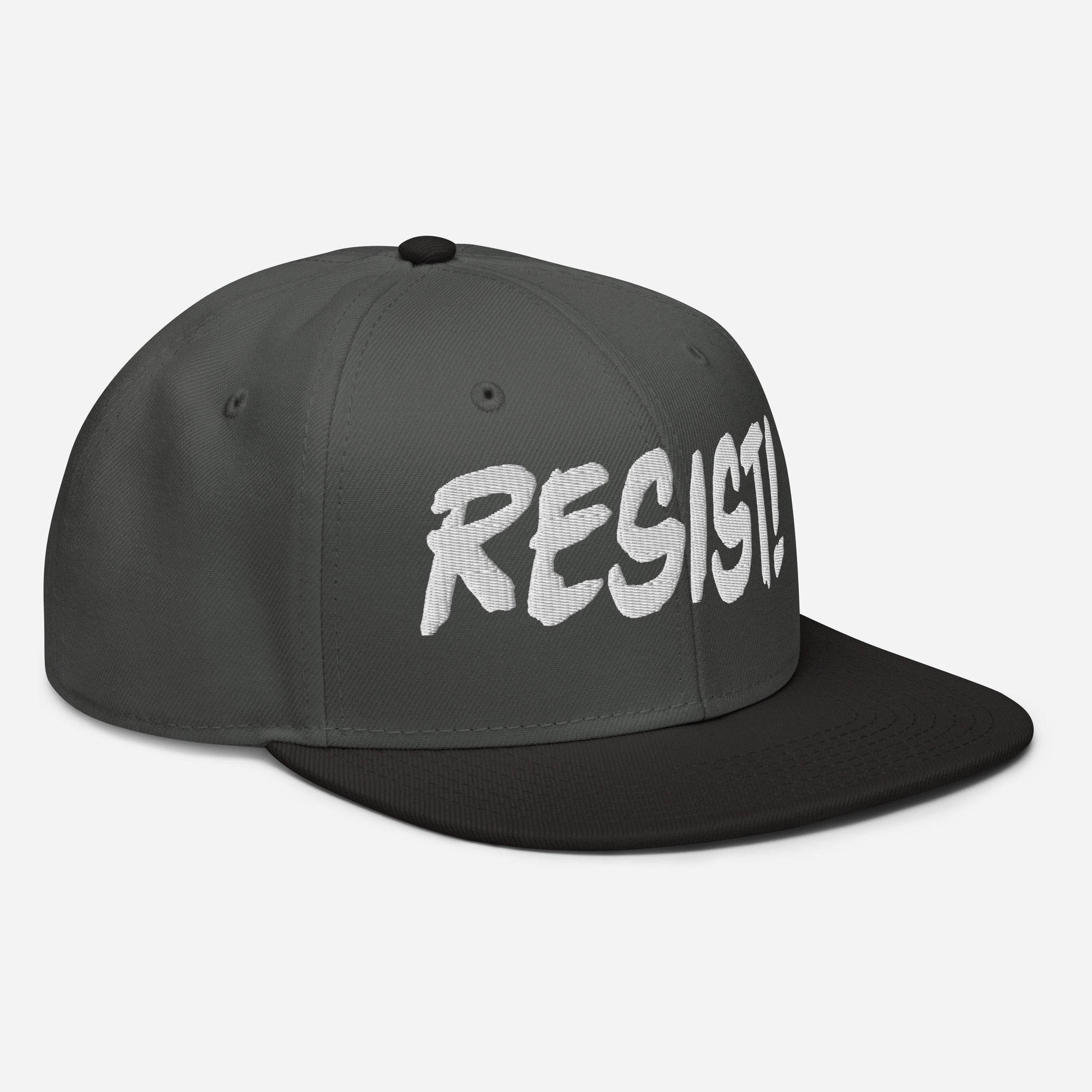 RESIST! SNAPBACK CAP/Black/Charcoal gray/Charcoal gray