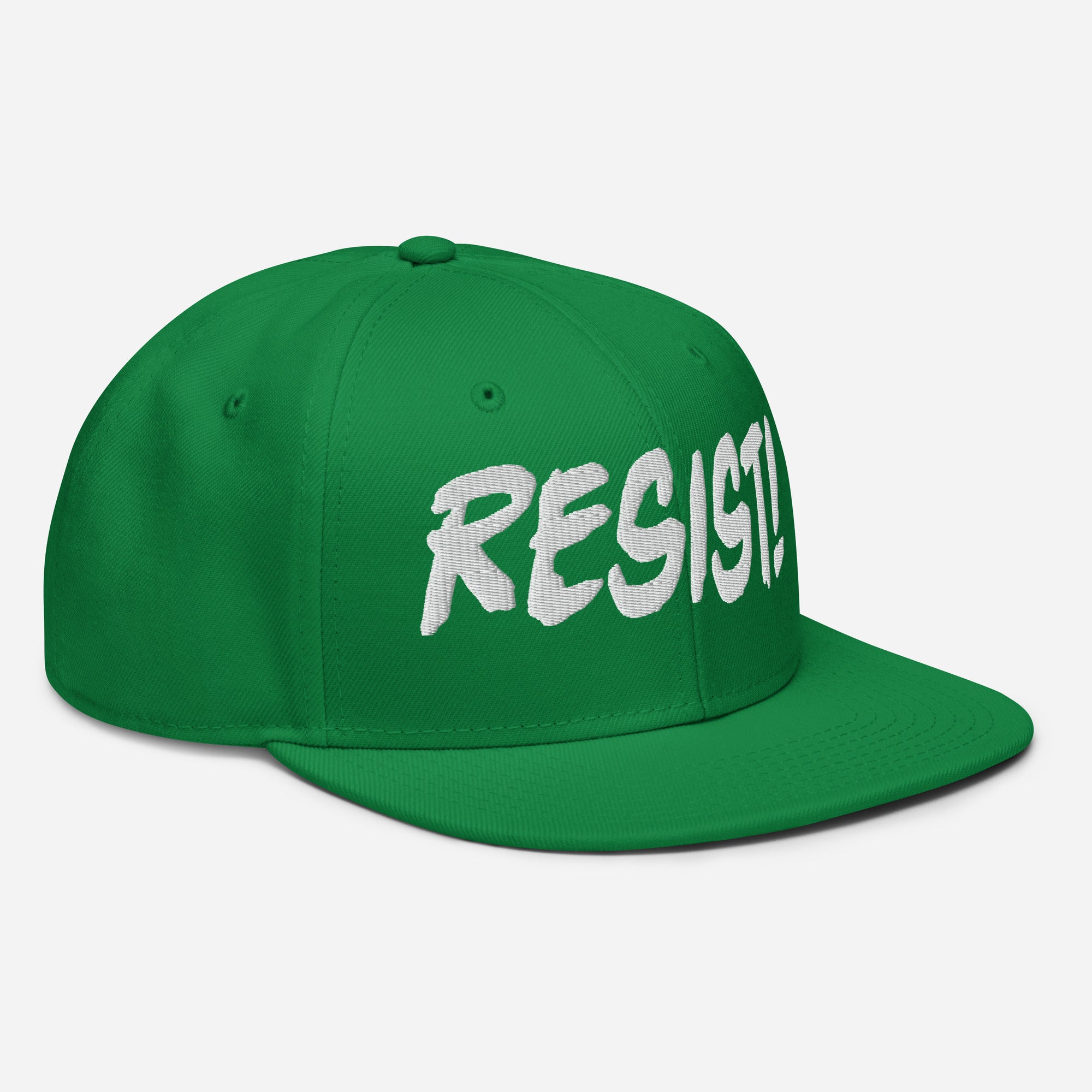 RESIST! SNAPBACK CAP/Kelly green