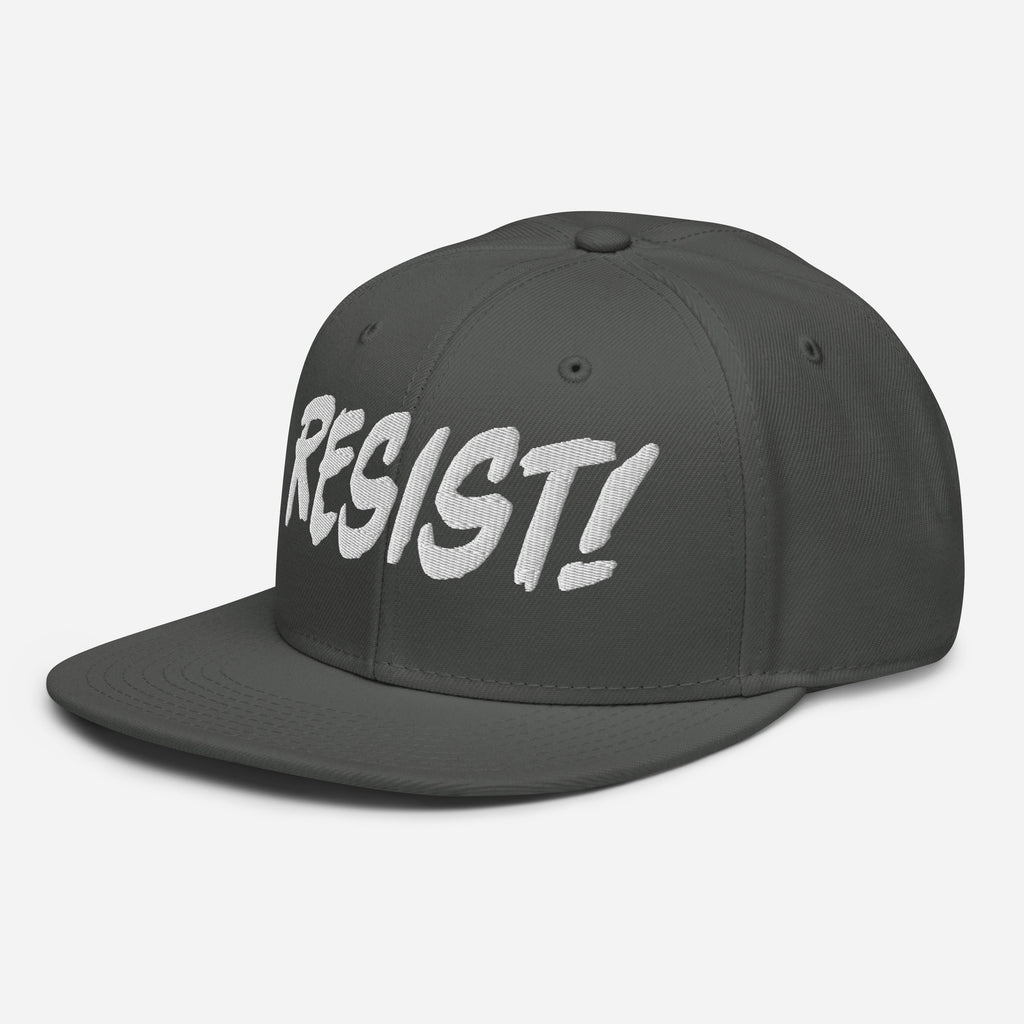 RESIST! SNAPBACK CAP/Charcoal gray
