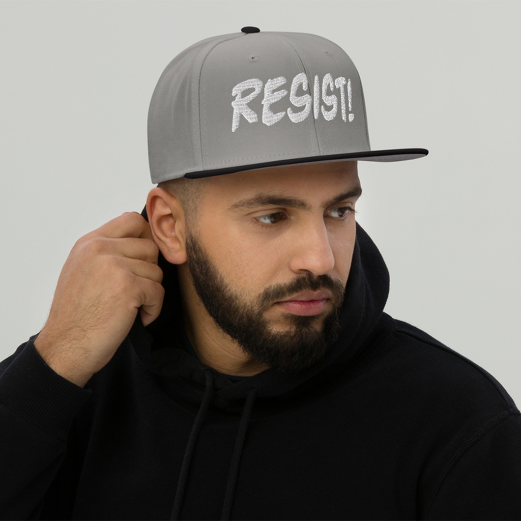 RESIST! SNAPBACK CAP/Black/Gray/Gray
