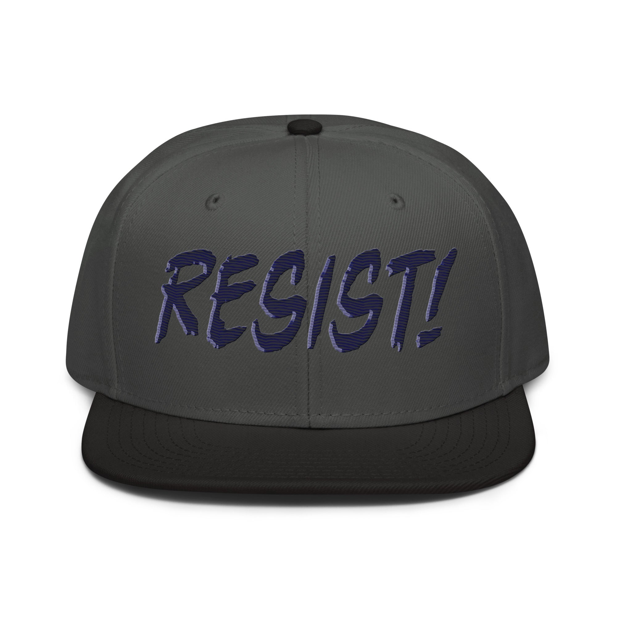 RESIST! SNAPBACK CAP/Black/Charcoal gray/Charcoal gray