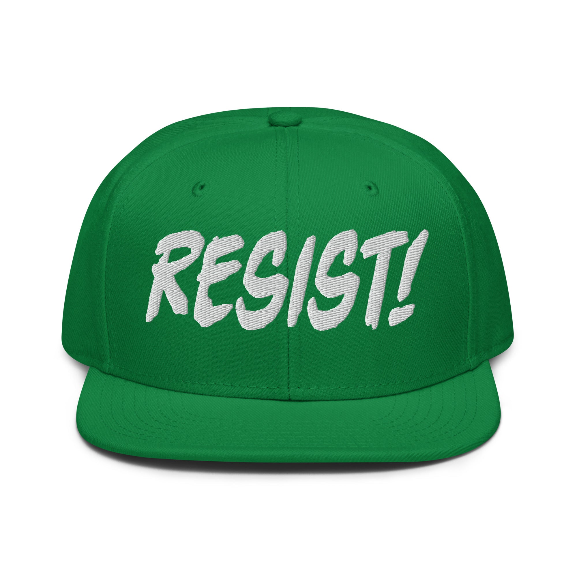 RESIST! SNAPBACK CAP/Kelly green