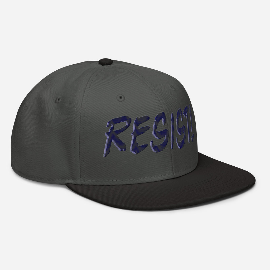 RESIST! SNAPBACK CAP/Black/Charcoal gray/Charcoal gray