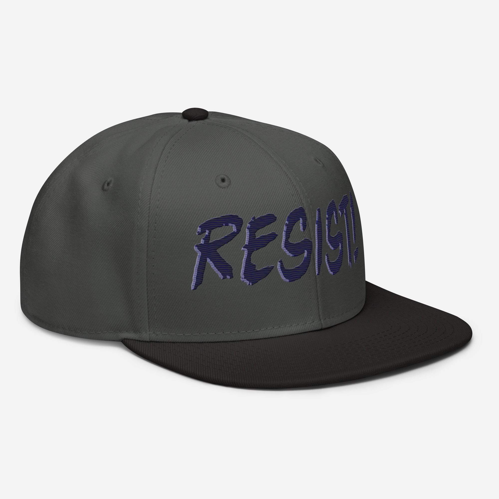 RESIST! SNAPBACK CAP/Black/Charcoal gray/Charcoal gray