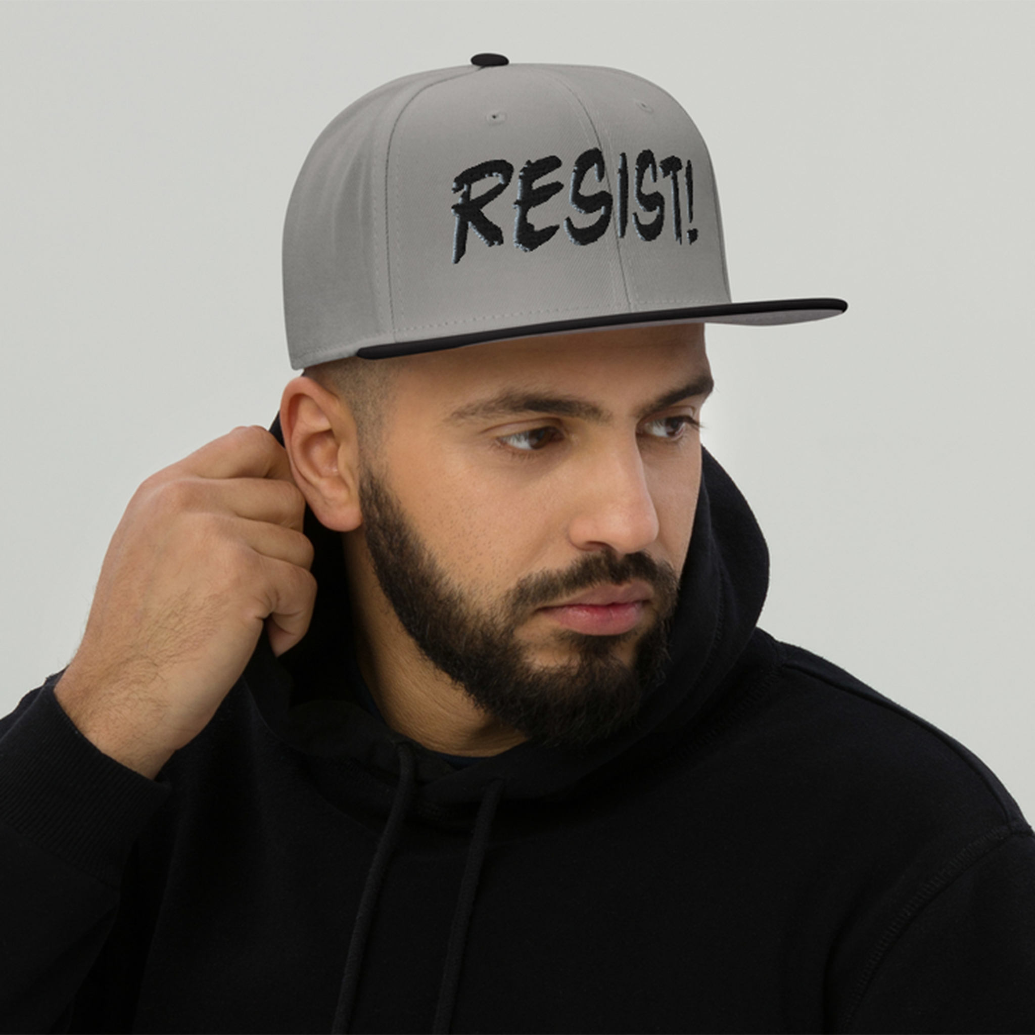 RESIST! SNAPBACK CAP/Black/Gray/Gray