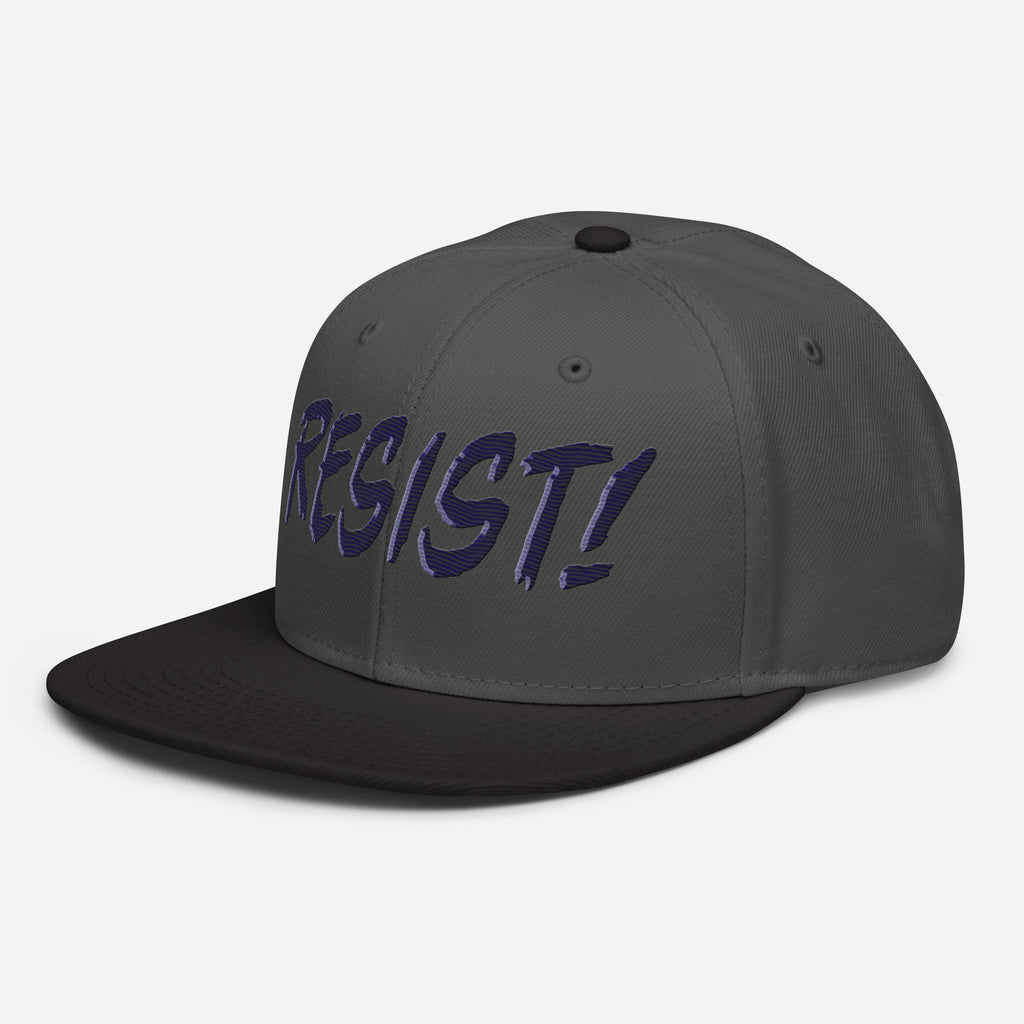 RESIST! SNAPBACK CAP/Black/Charcoal gray/Charcoal gray