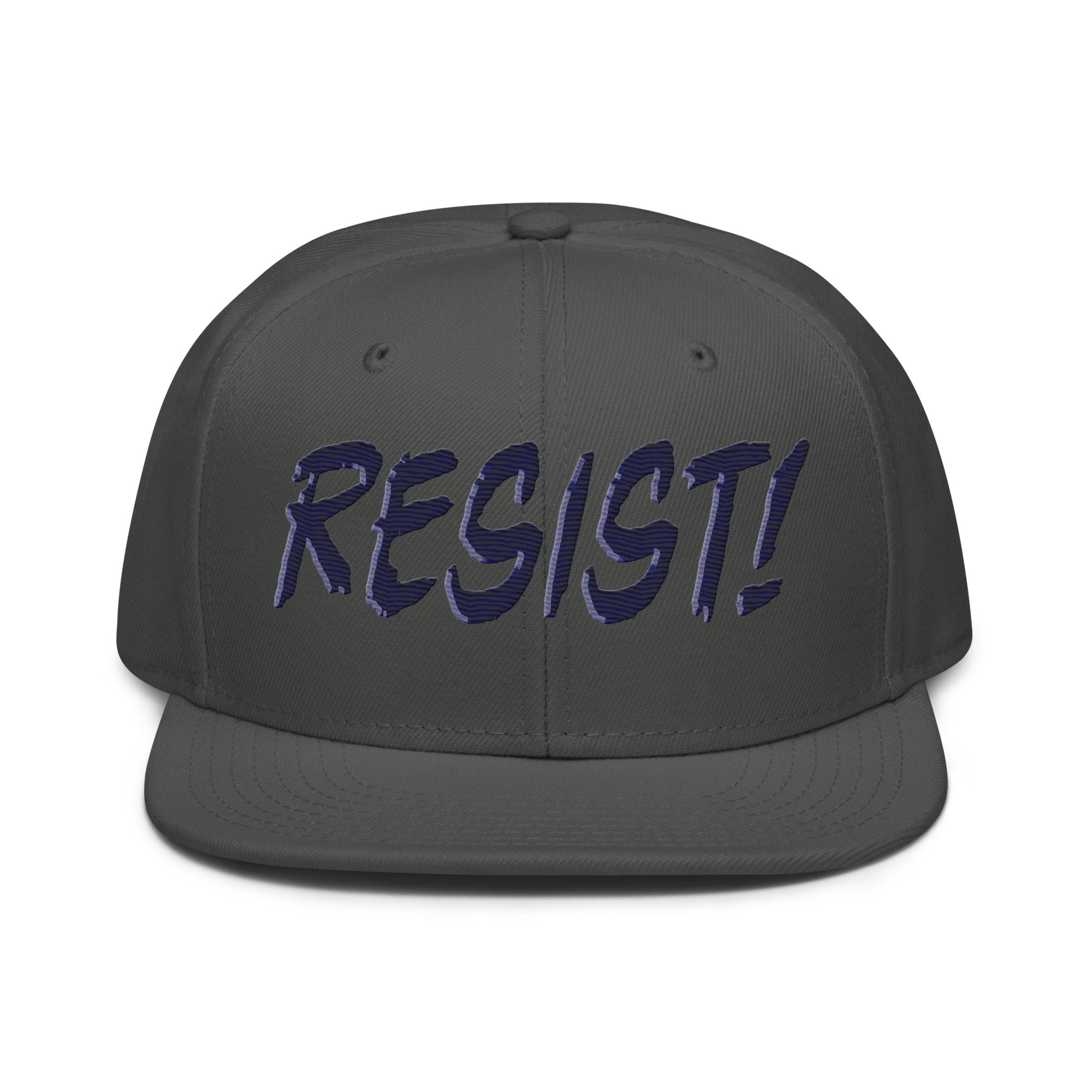 RESIST! SNAPBACK CAP/Charcoal gray