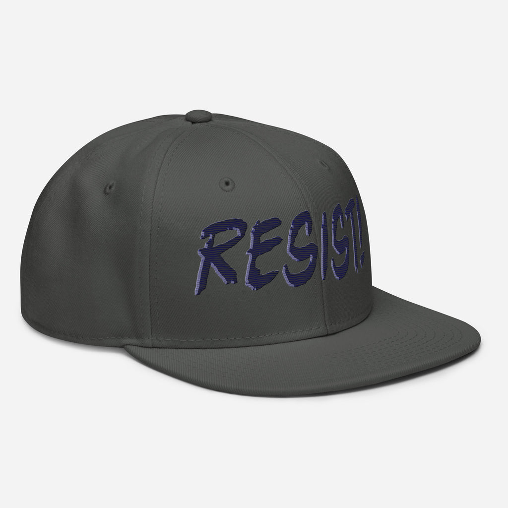 RESIST! SNAPBACK CAP/Charcoal gray