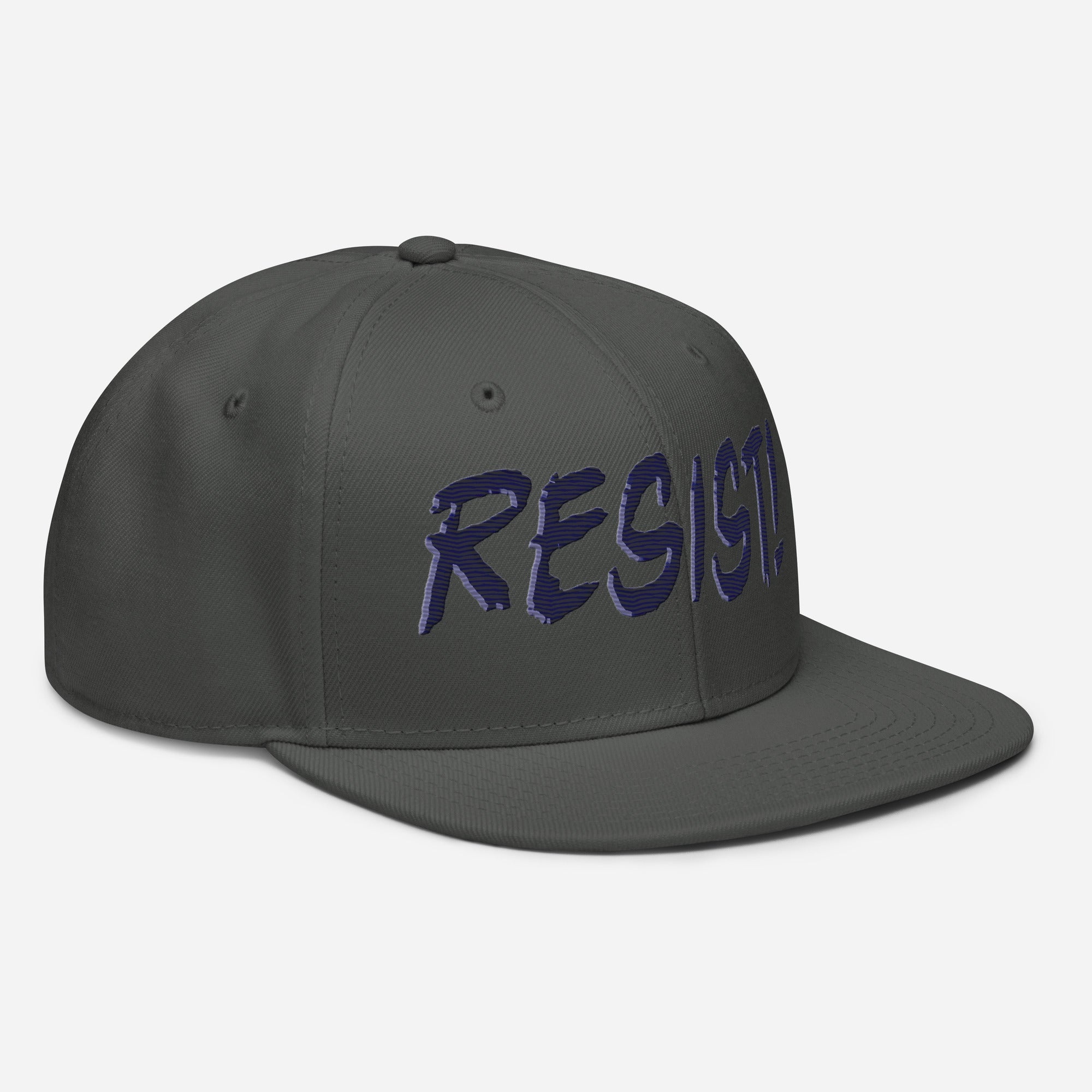 RESIST! SNAPBACK CAP/Charcoal gray