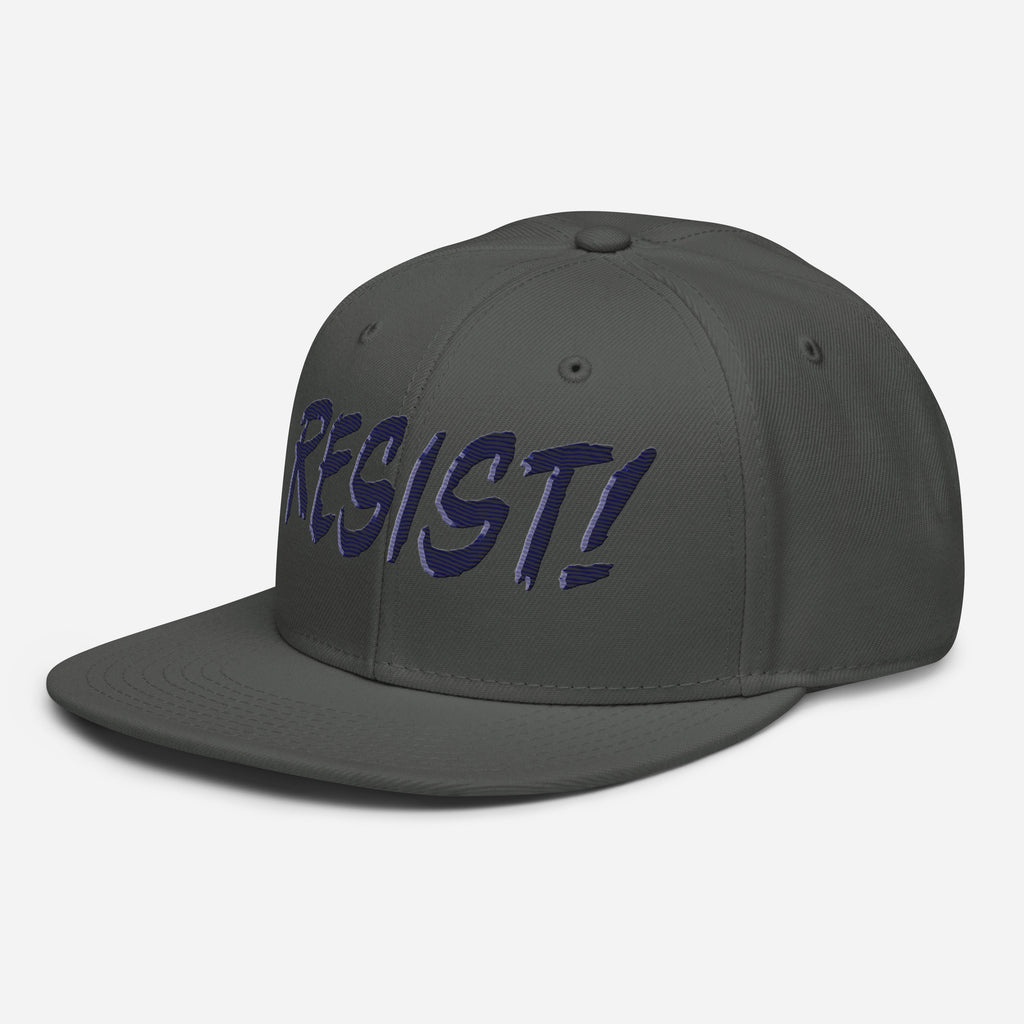RESIST! SNAPBACK CAP/Charcoal gray