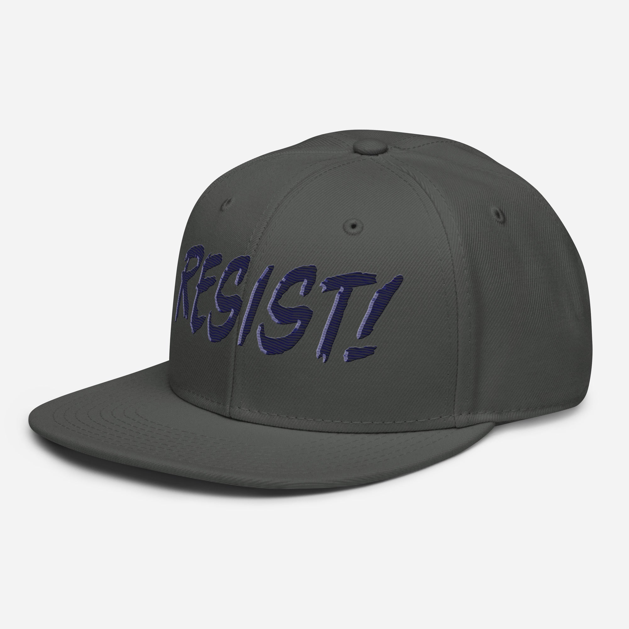 RESIST! SNAPBACK CAP/Charcoal gray