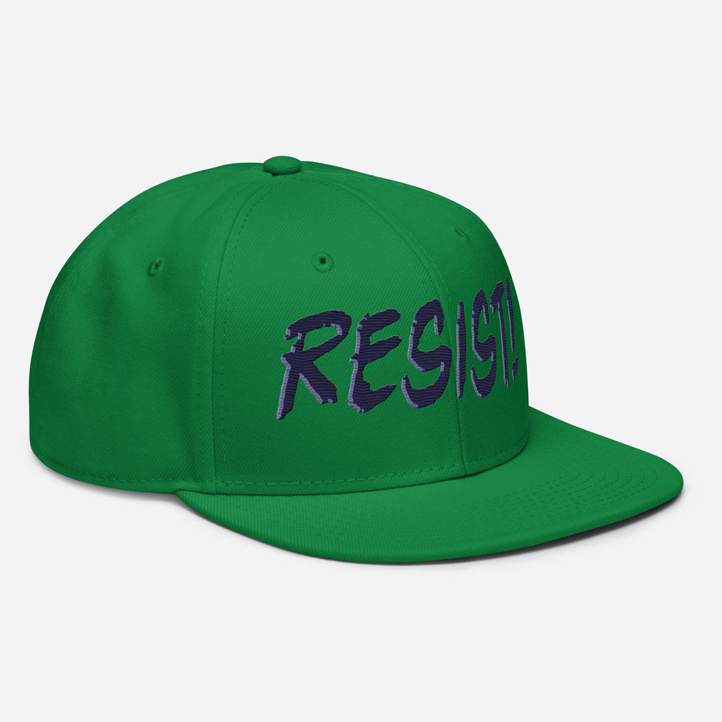RESIST! SNAPBACK CAP/Kelly green