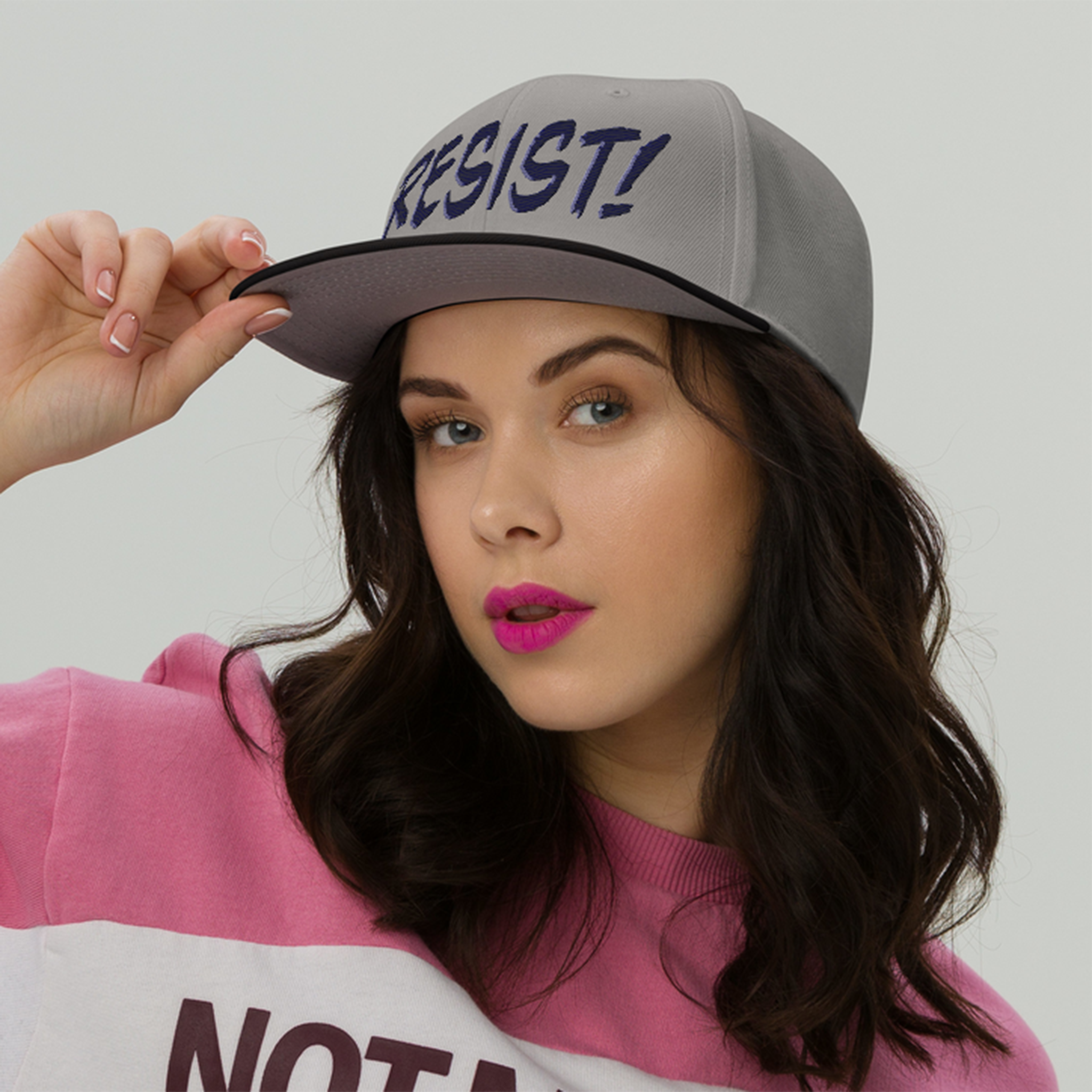 RESIST! SNAPBACK CAP/Black/Gray/Gray