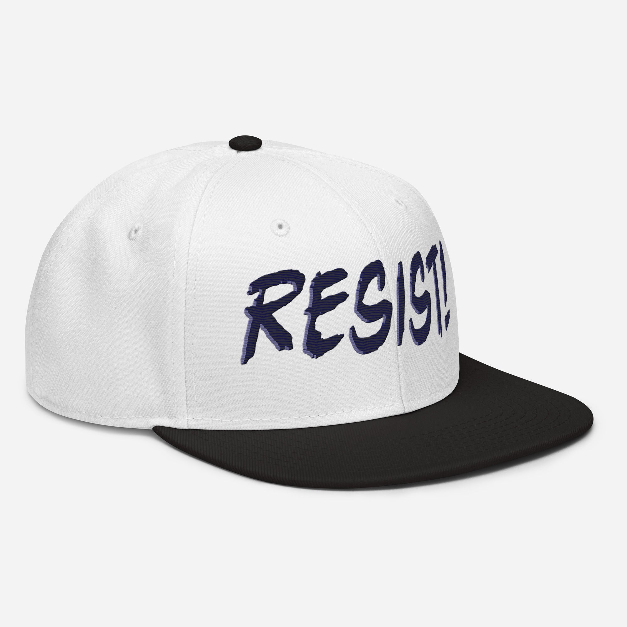 RESIST! SNAPBACK CAP/Black/White/White