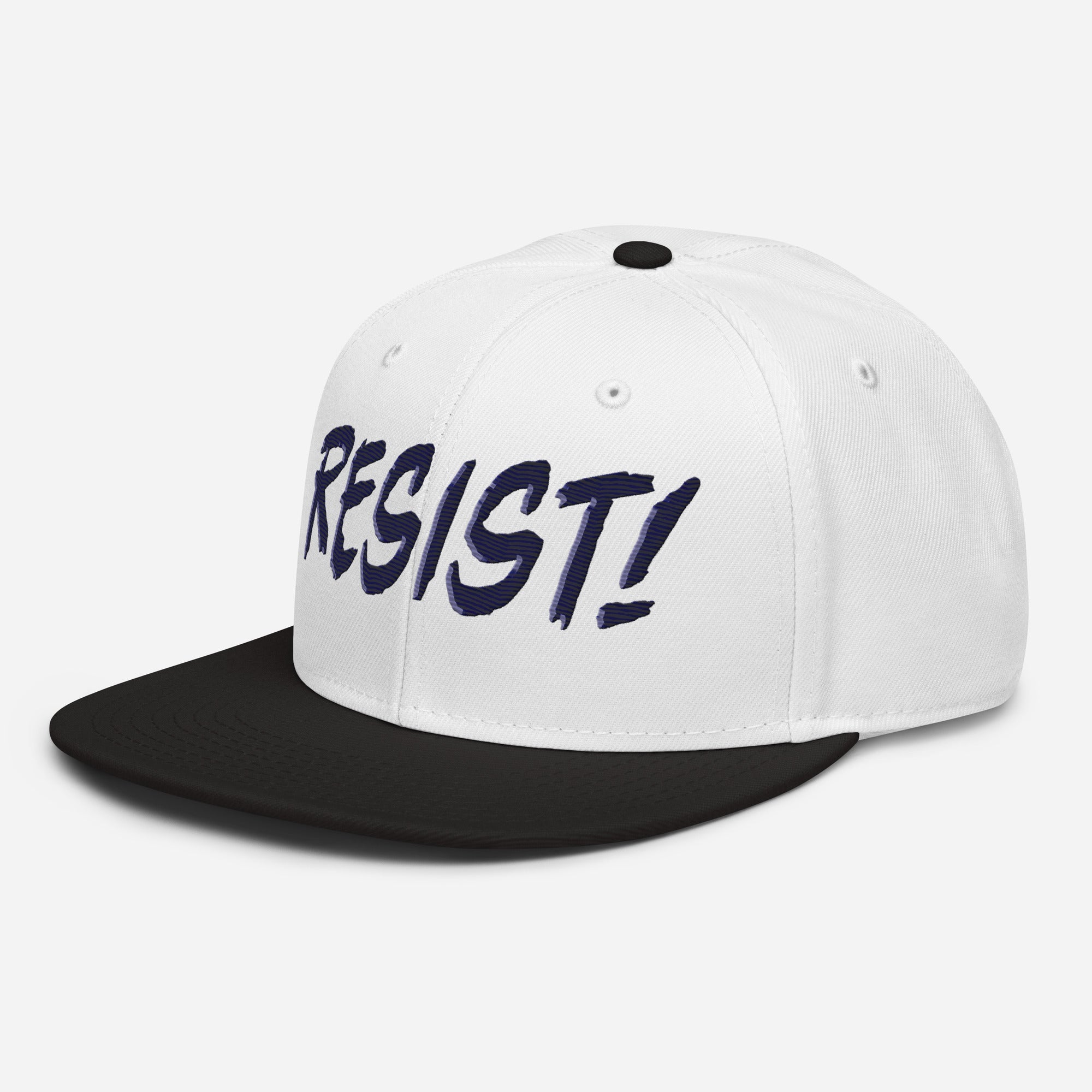 RESIST! SNAPBACK CAP/Black/White/White