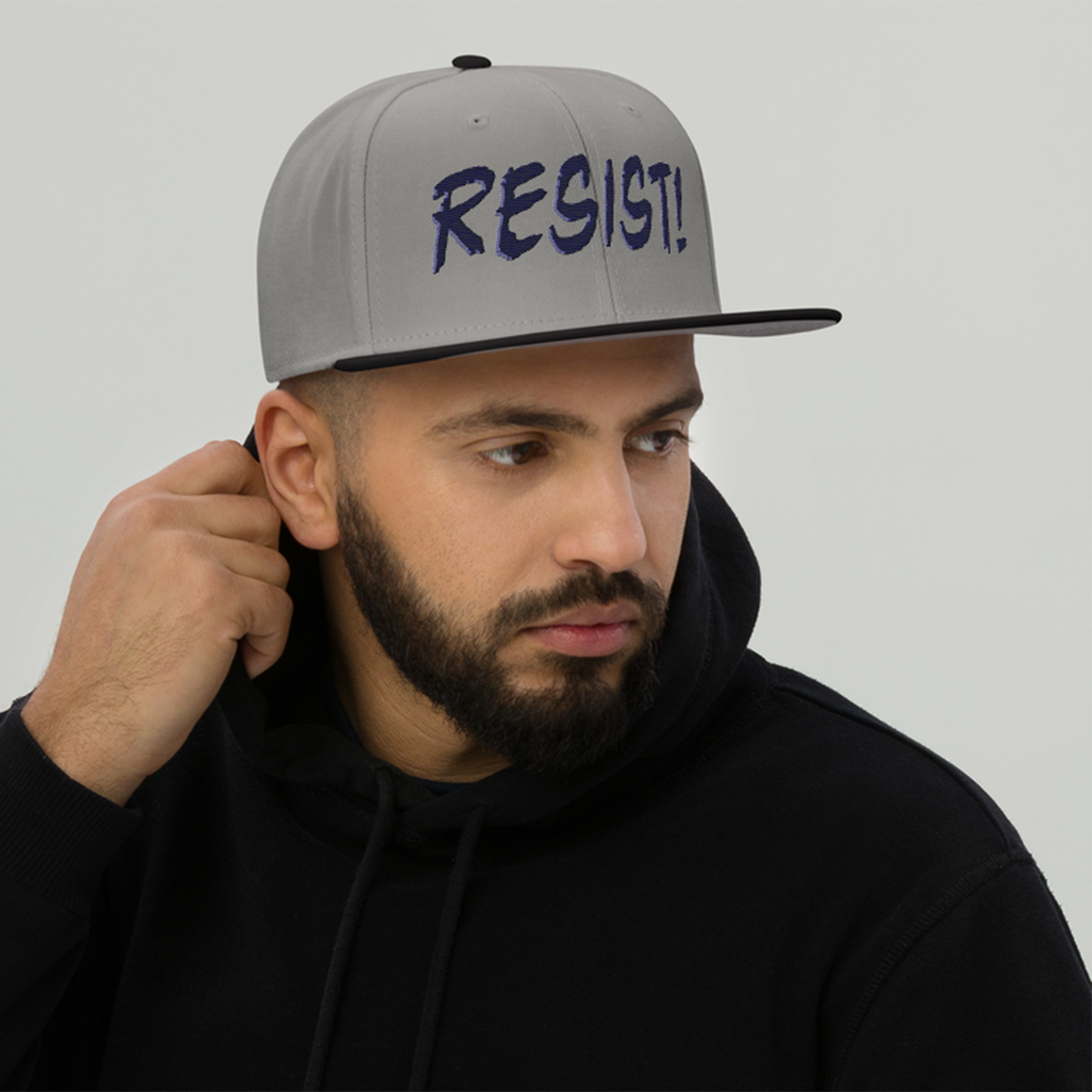 RESIST! SNAPBACK CAP/Black/Gray/Gray
