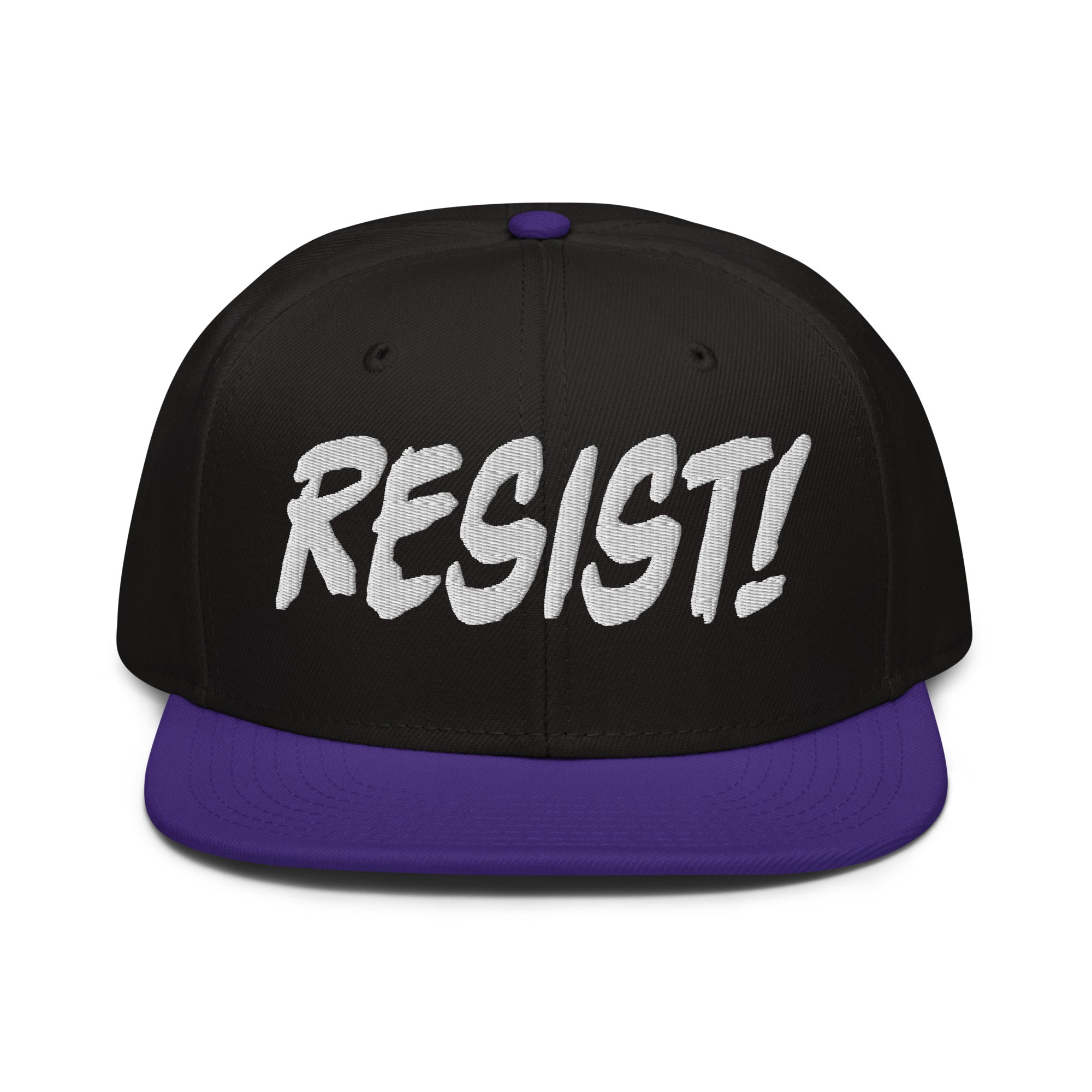 RESIST! SNAPBACK CAP/Purple/Black/Black