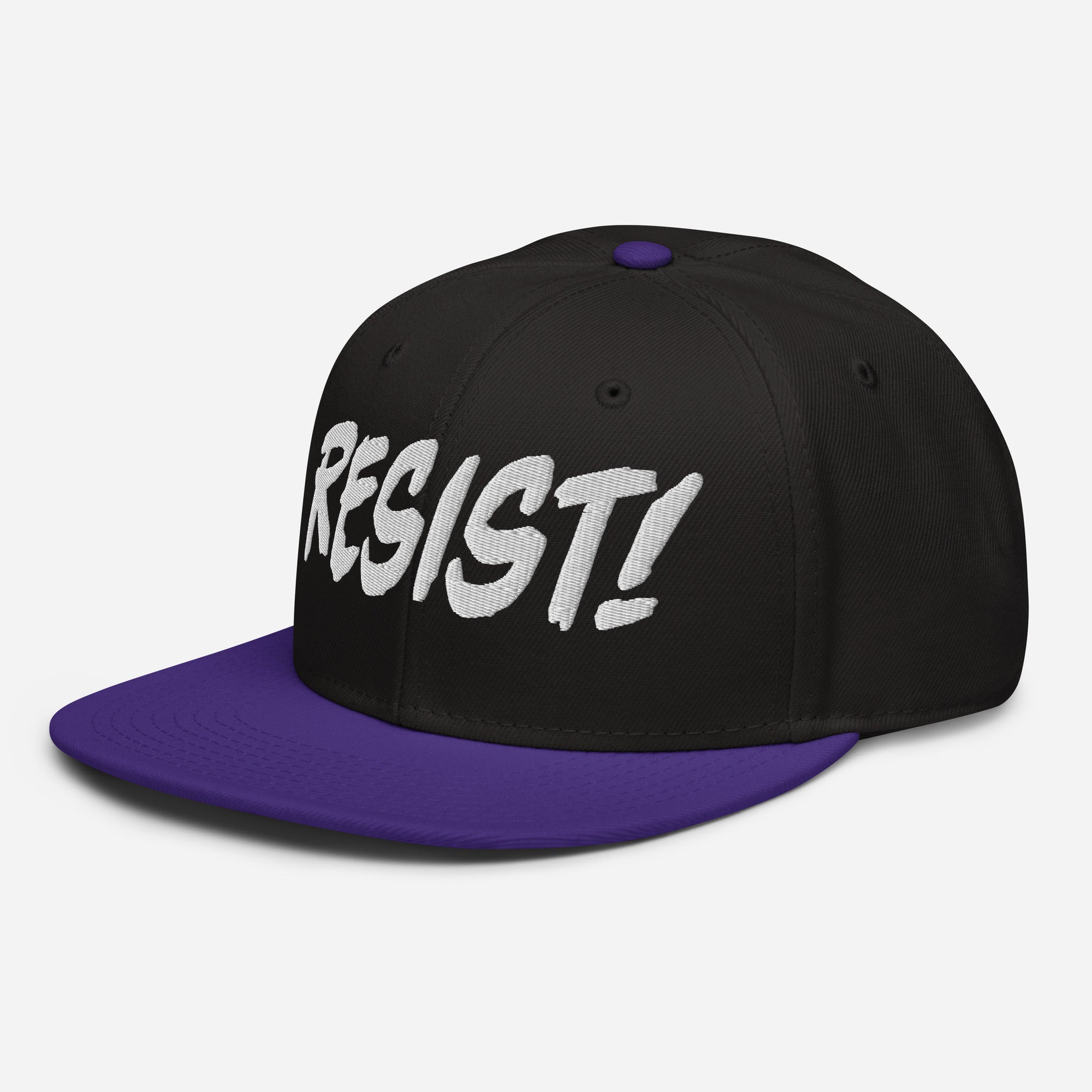 RESIST! SNAPBACK CAP/Purple/Black/Black