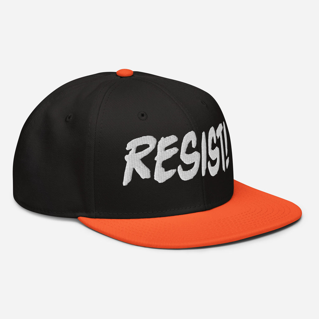RESIST! SNAPBACK CAP/Orange/Black/Black