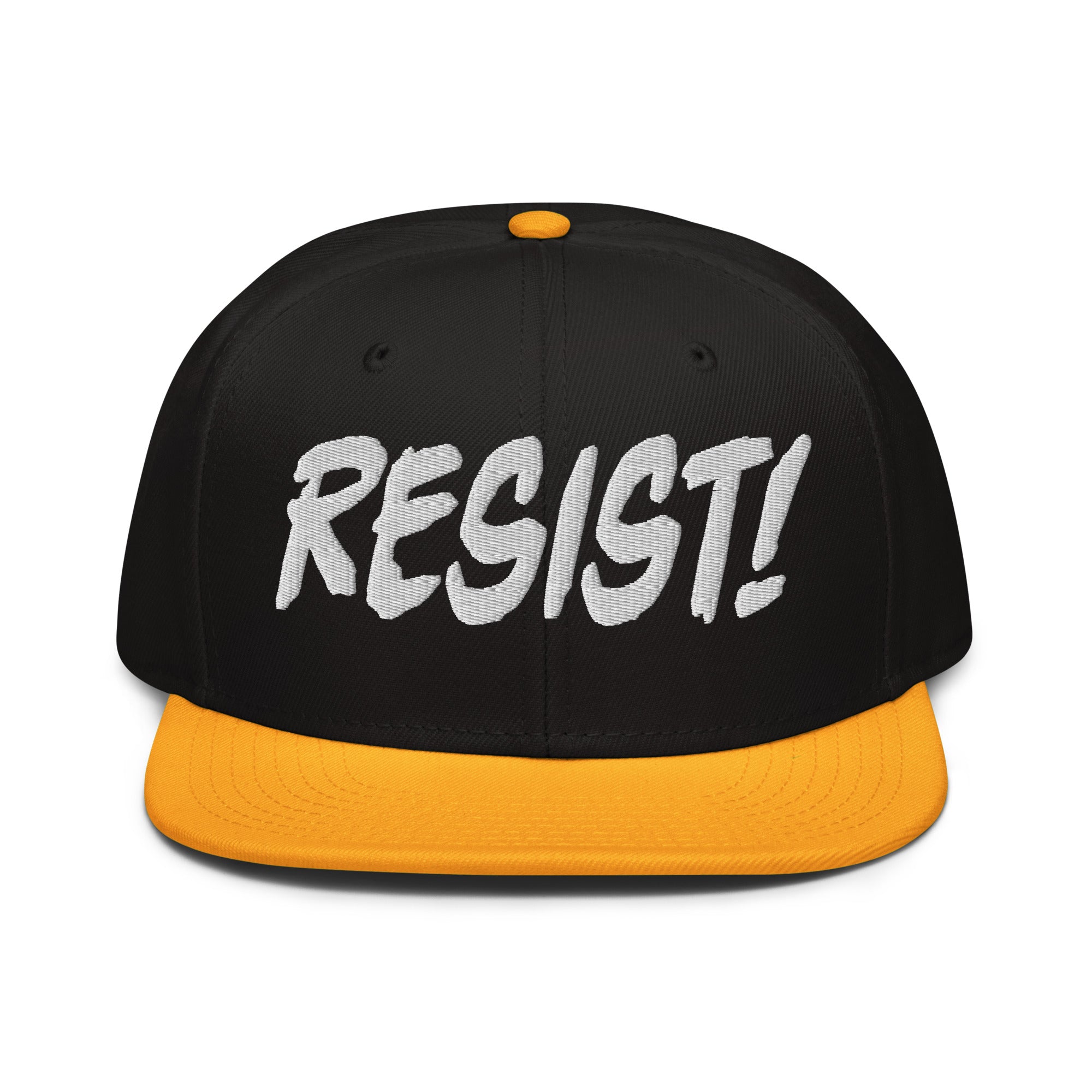 RESIST! SNAPBACK CAP/Gold/Black/Black