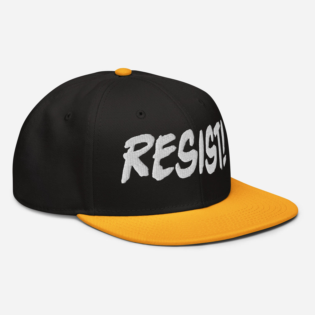 RESIST! SNAPBACK CAP/Gold/Black/Black
