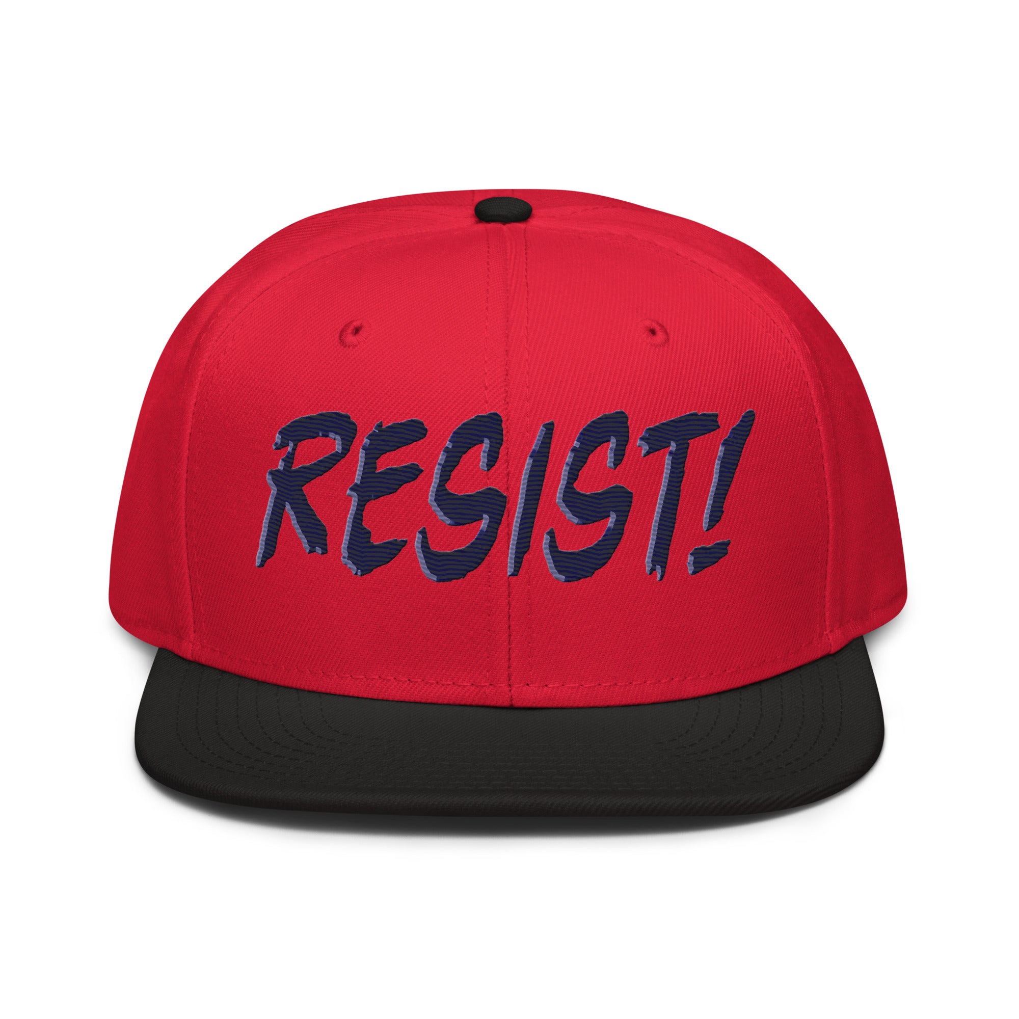 RESIST! SNAPBACK CAP/Black/Red/Red