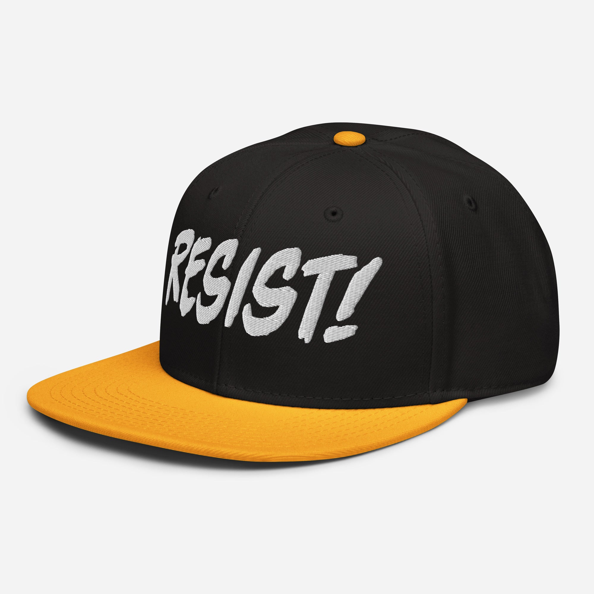 RESIST! SNAPBACK CAP/Gold/Black/Black