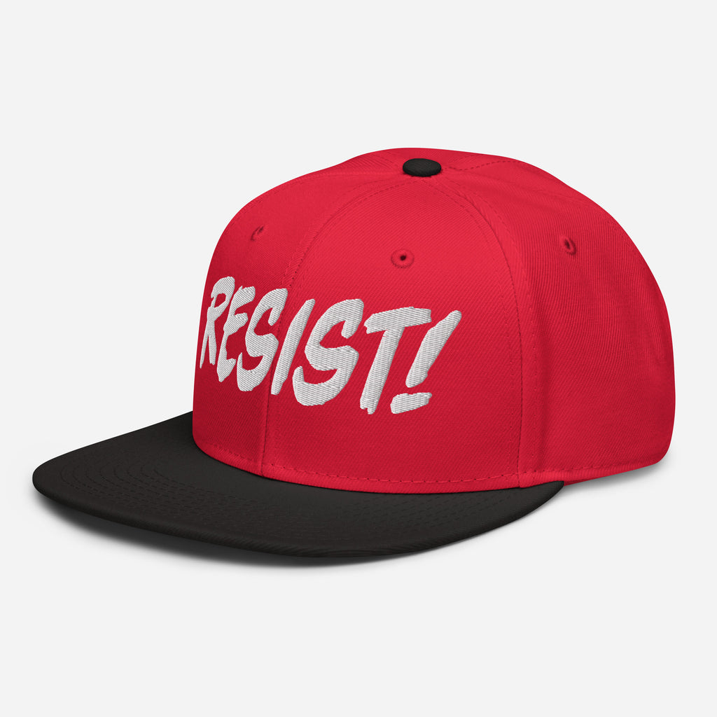 RESIST! SNAPBACK CAP/Black/Red/Red