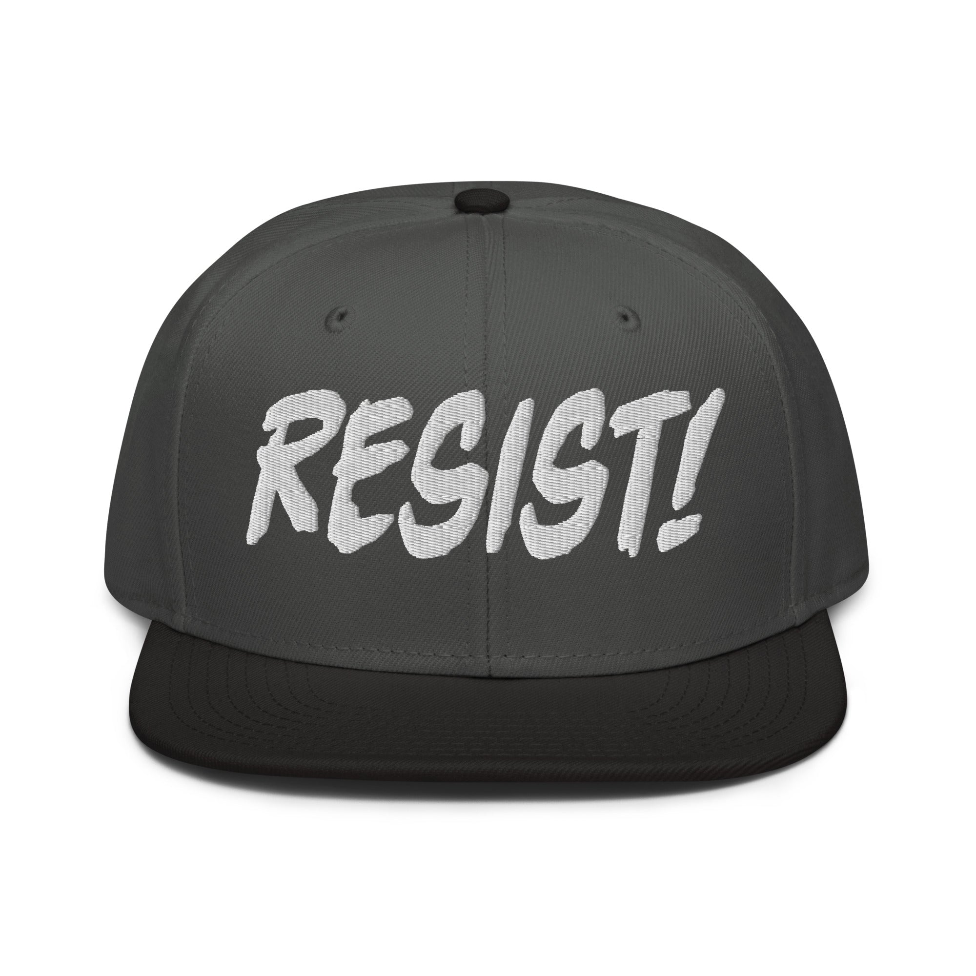 RESIST! SNAPBACK CAP/Black/Charcoal gray/Charcoal gray