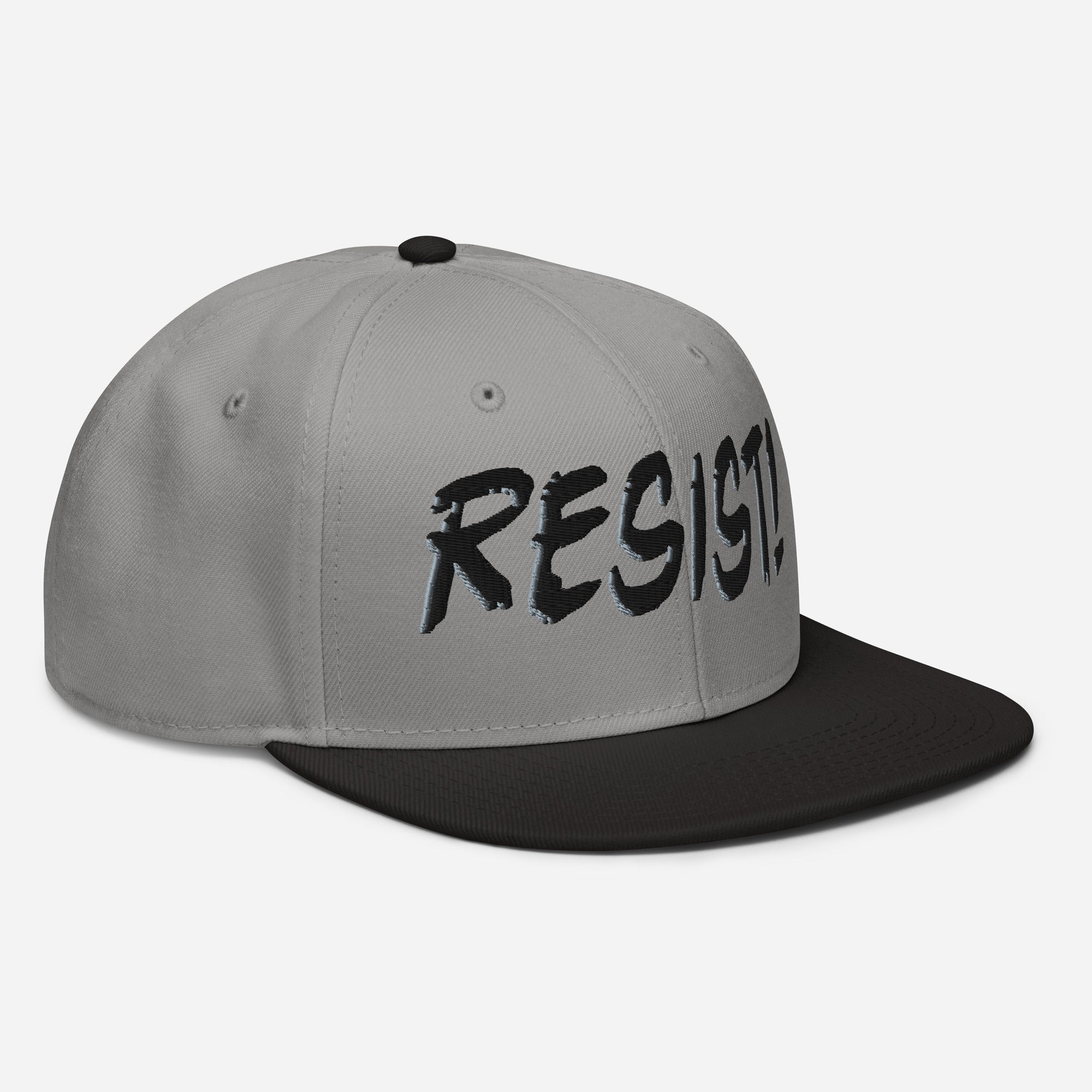 RESIST! SNAPBACK CAP/Black/Gray/Gray